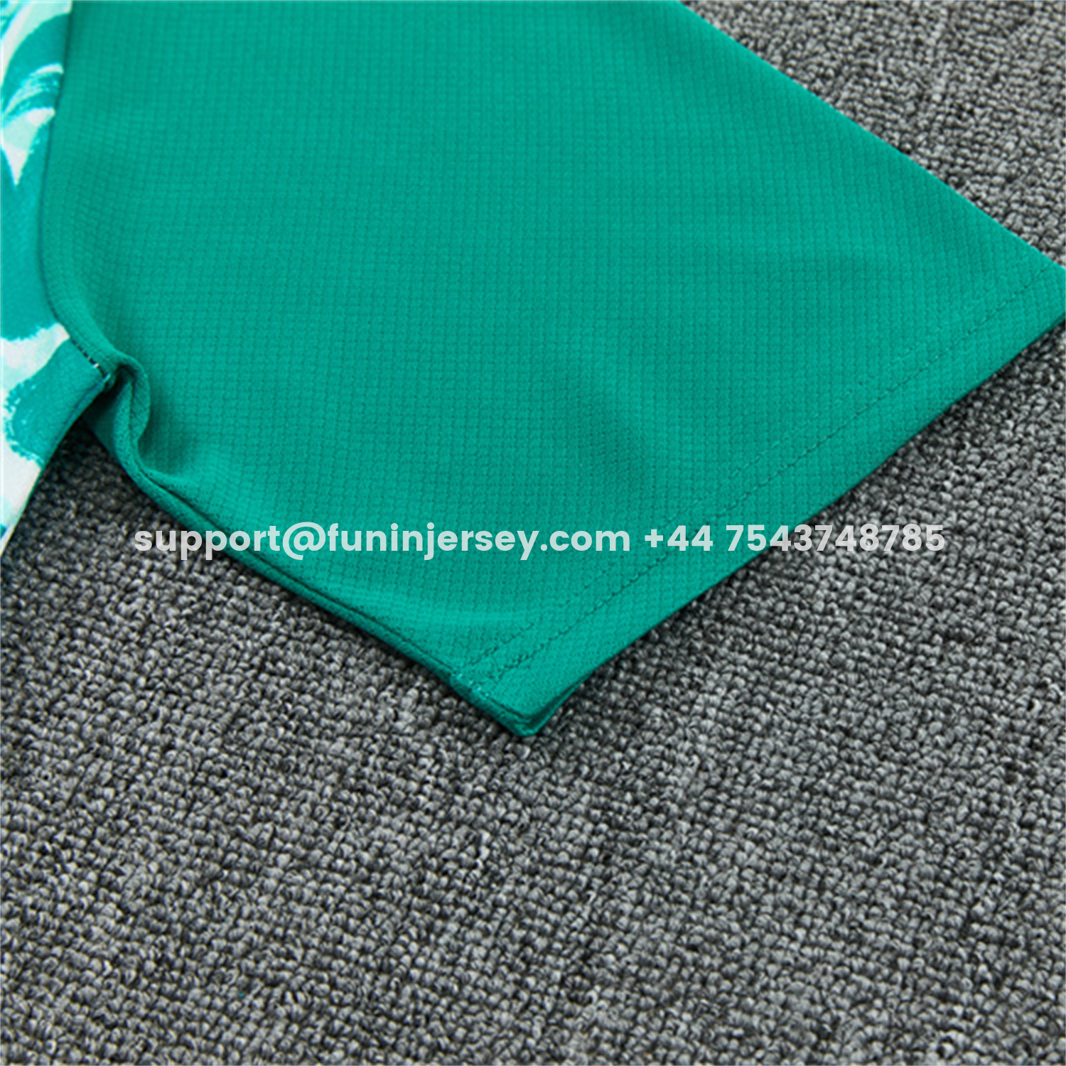 Funinjersey-Portugal 2026 Short-Sleeve Training Set - Colors Top & Dark Teal Blue With A Red Stripe On The Side Pants