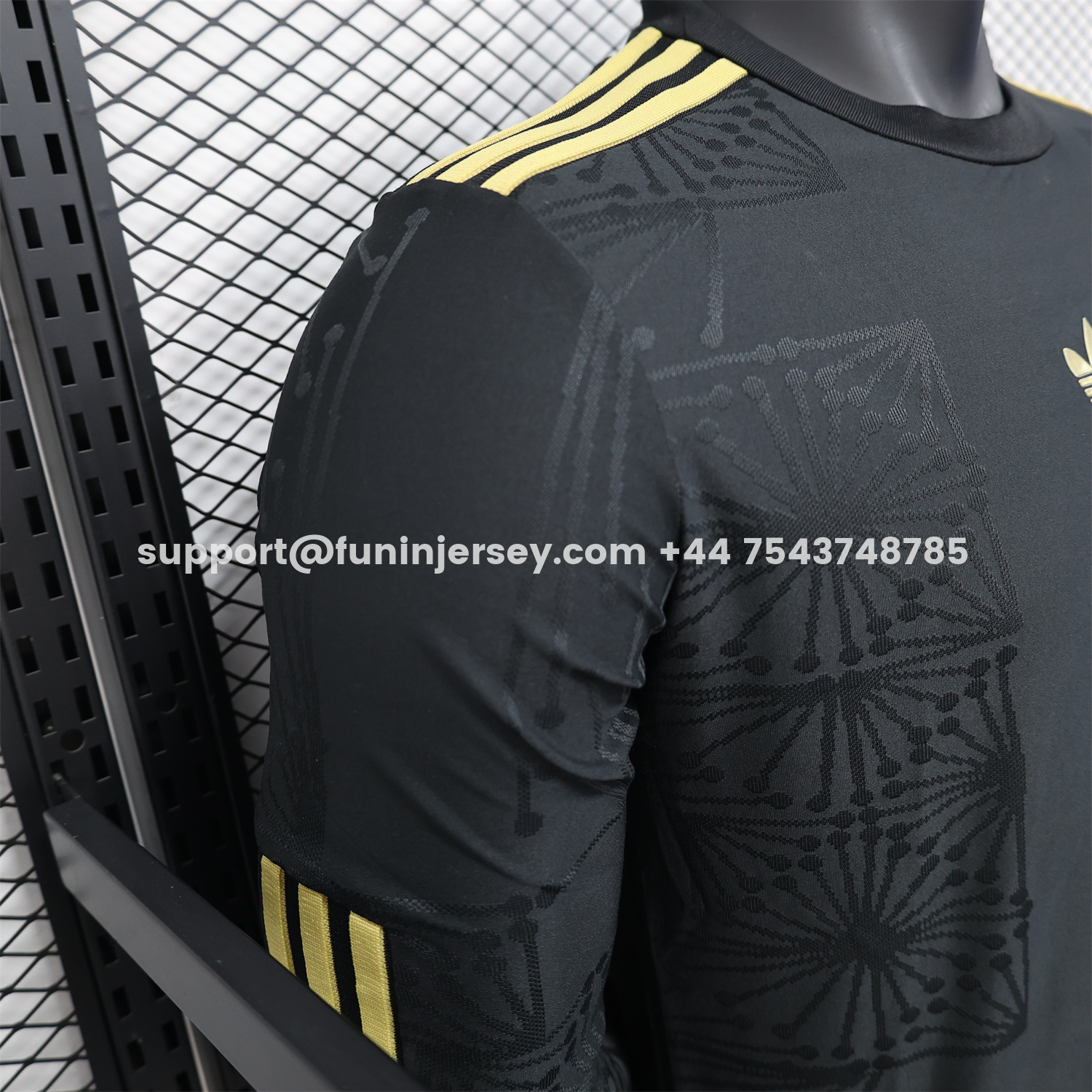 Funinjersey-Mexico 2025 Gold Cup Black Long Sleeves Jersey - Player Version