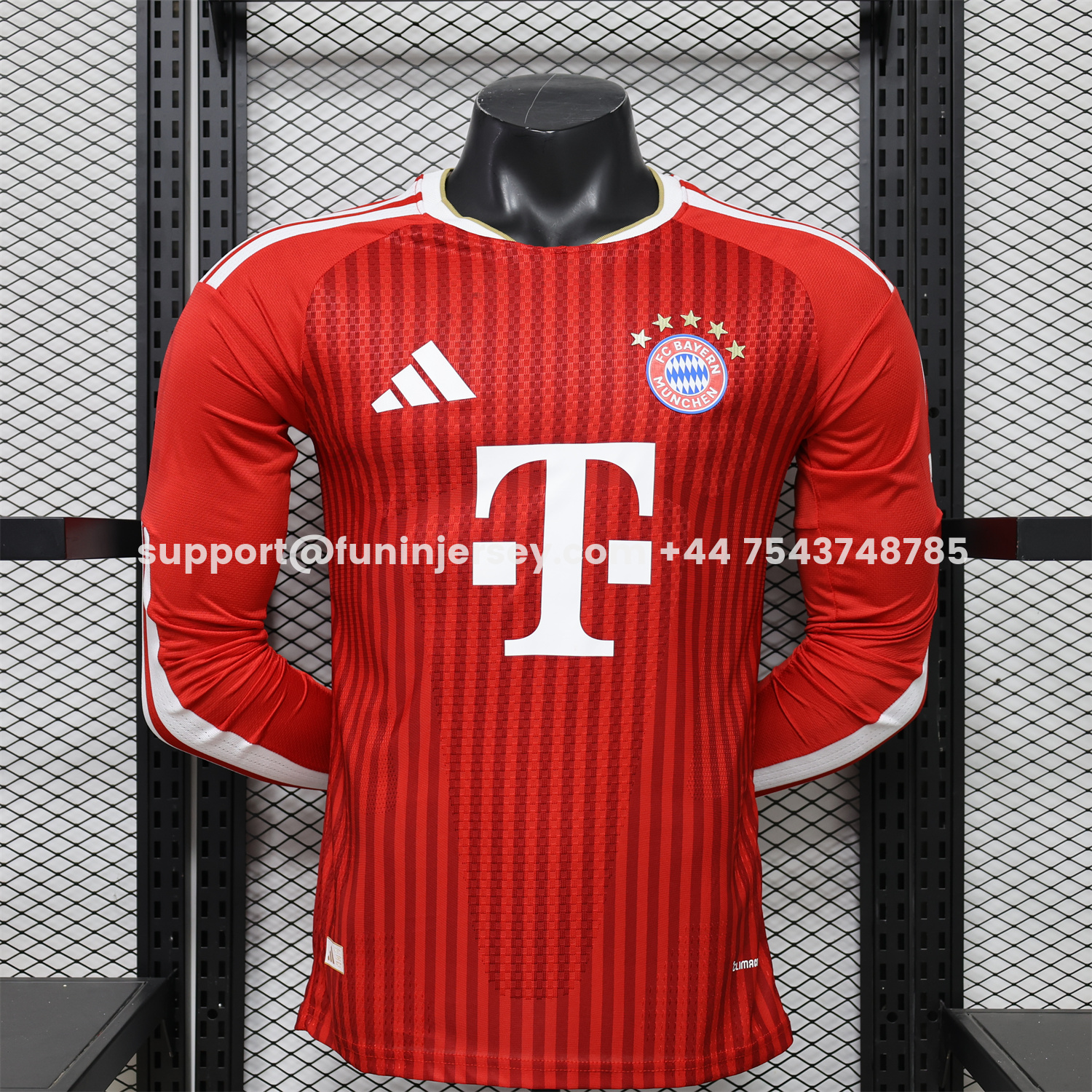 Funinjersey-Bayern Munich 26-27 Home Long Sleeves Jersey - Player Version