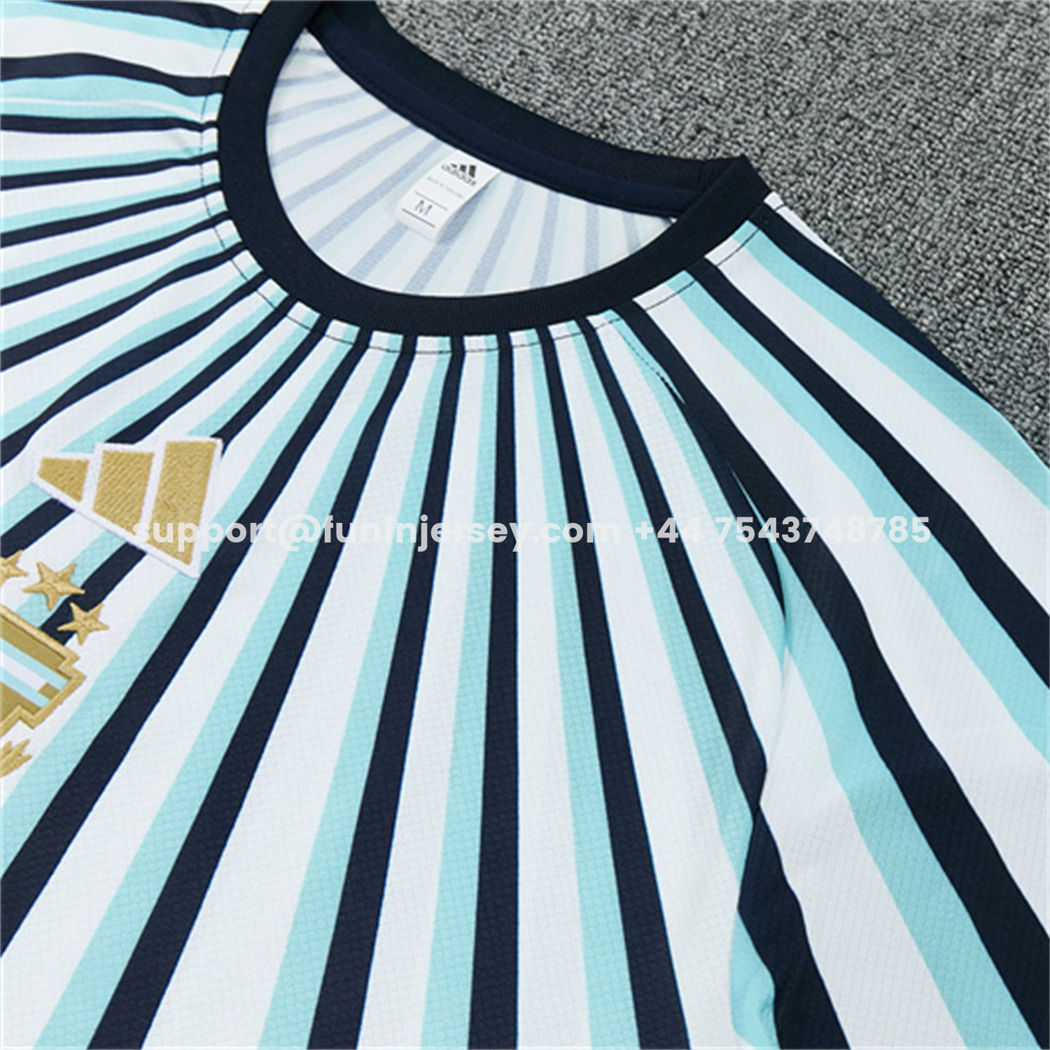 Funinjersey-Argentina 2026 Short-Sleeve Training Set - Blue Rays Top and Blue Shorts