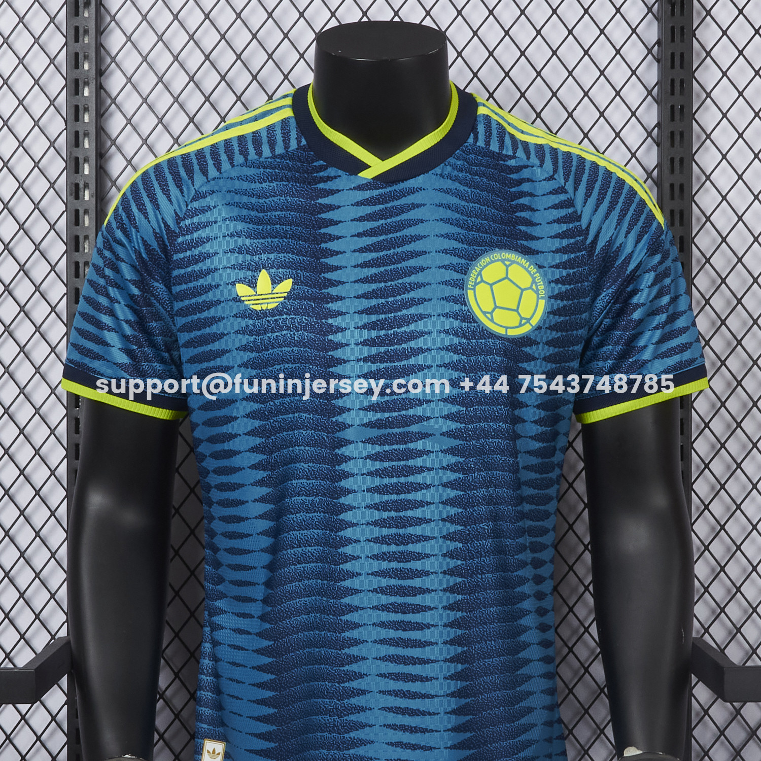 Funinjersey-Colombia 2026 Away Blue Jersey - Player Version