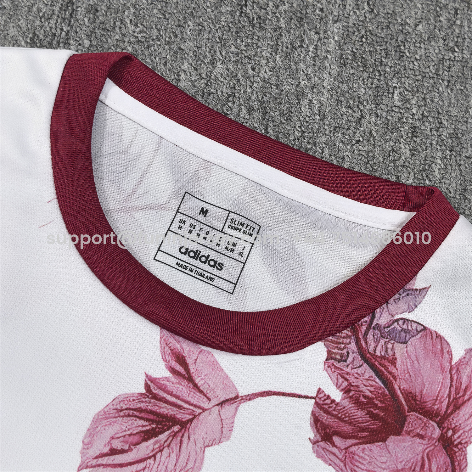 Funinjersey-Japan 25-26 Red Flowers White Jersey - Fans Version