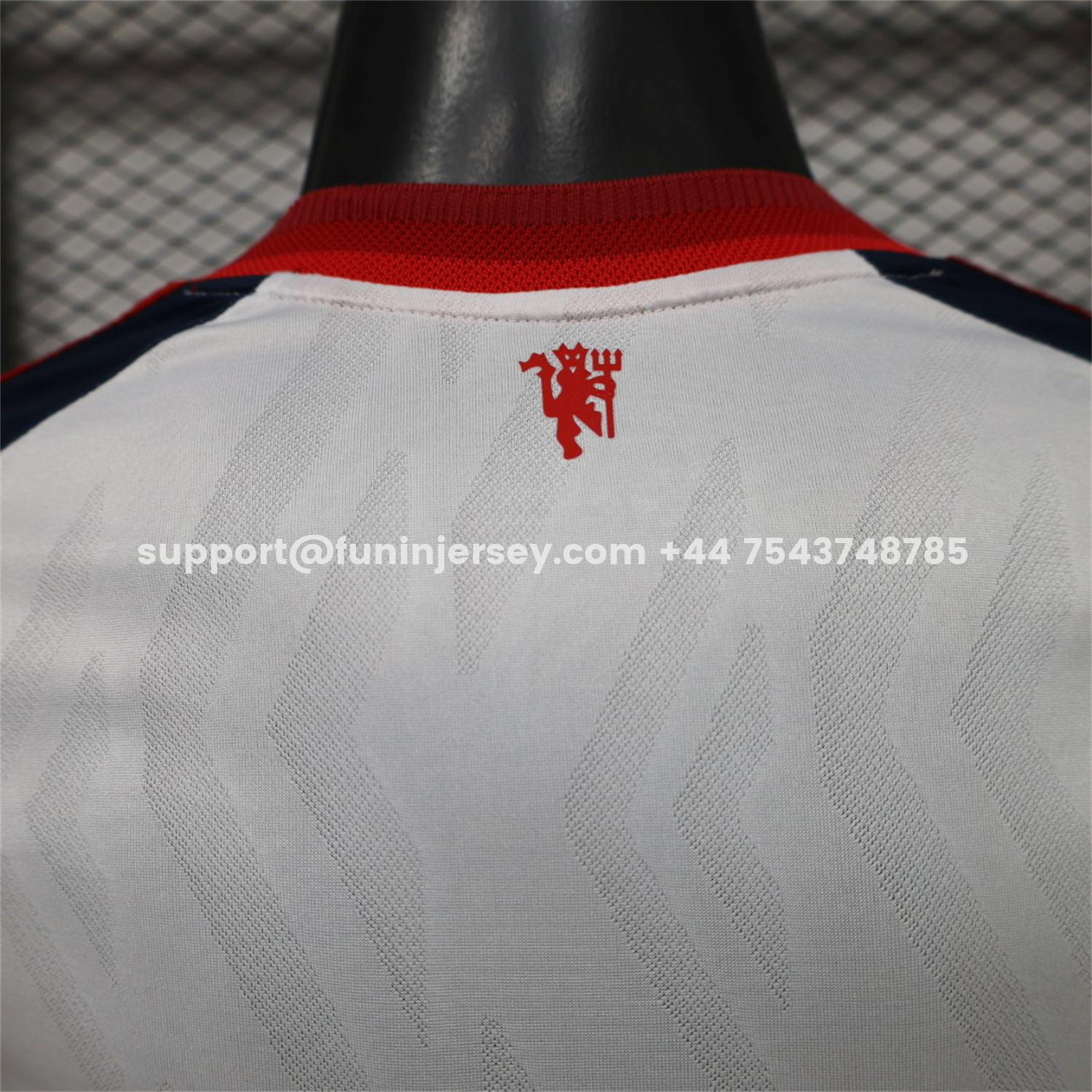 Funinjersey-Manchester United 26-27 Retro Casual Style Blue White Jersey - Player Version