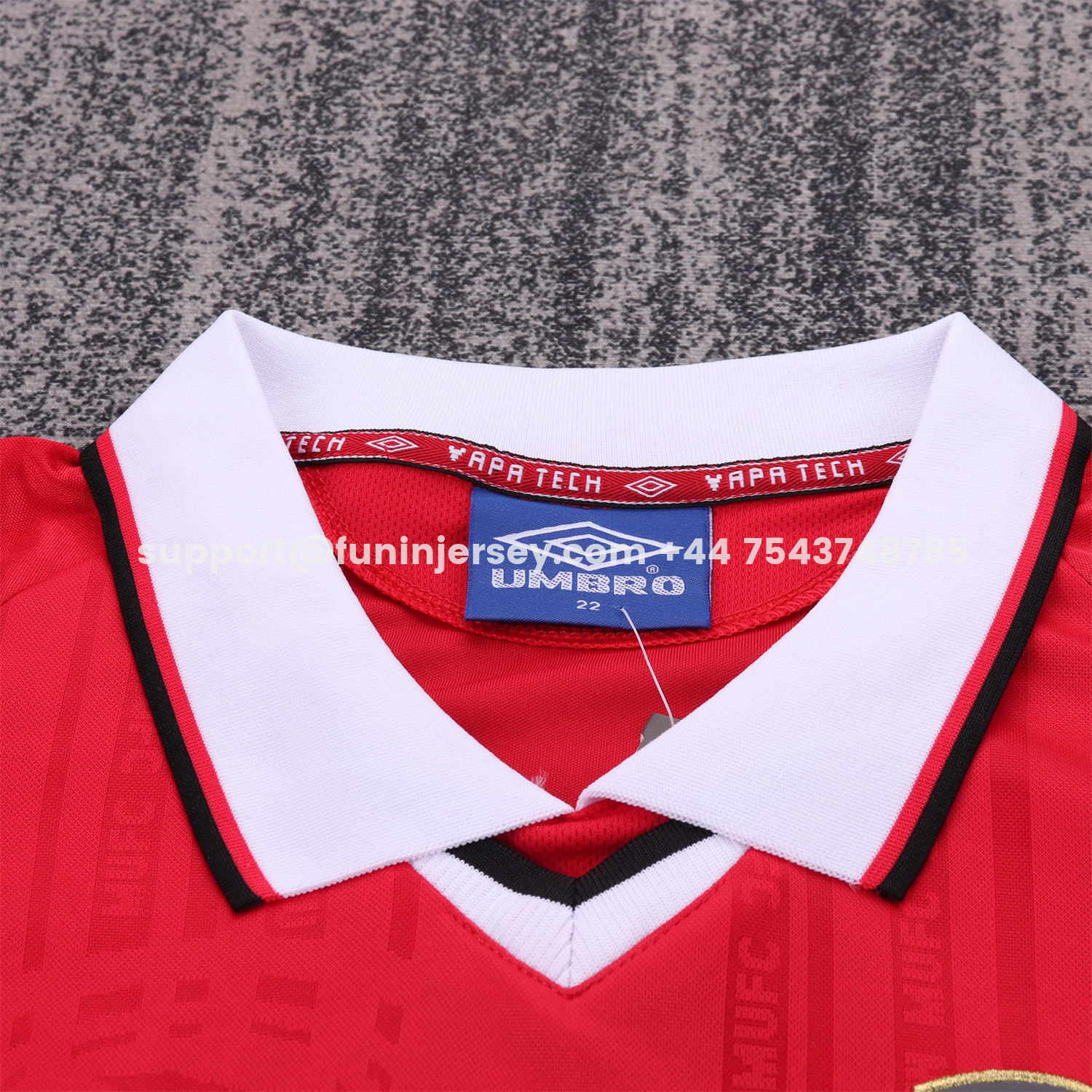 Funinjersey-Retro Manchester United 1999-00 Home Kids Kit