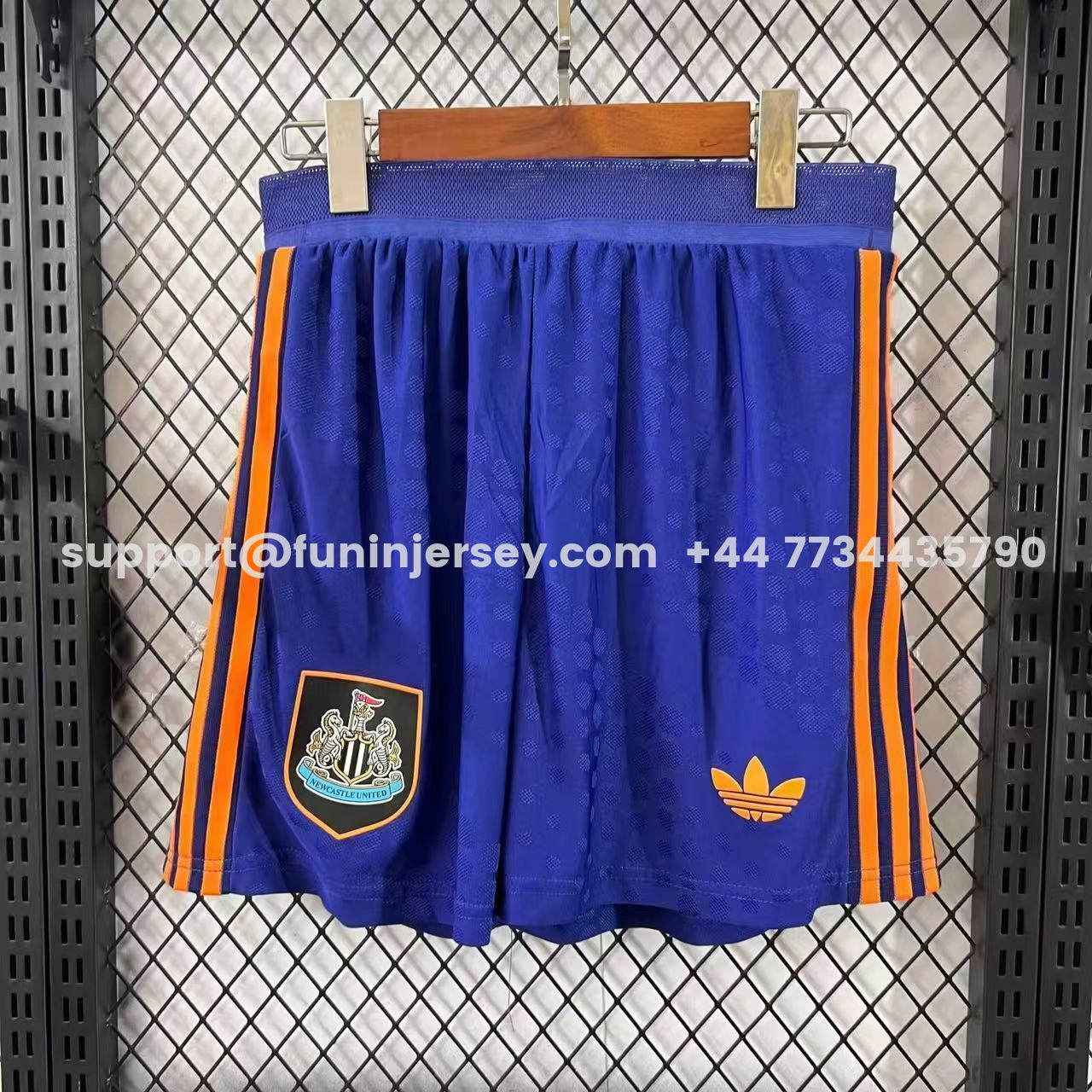 Funinjersey-Newcastle United 25-26 Third Blue Shorts - Player Version