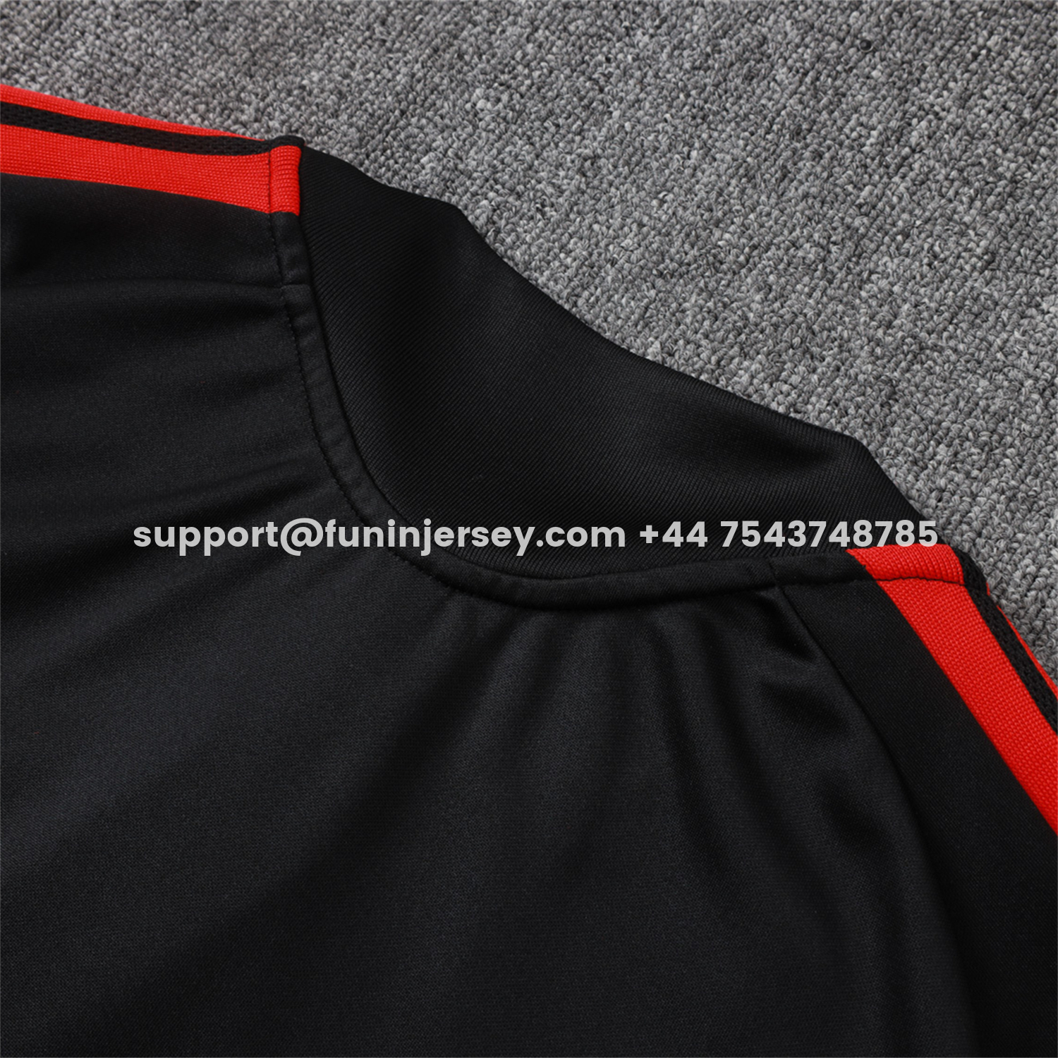 Funinjersey-Arsenal 26-27 Jacket Training Tracksuit - Red Edge Black Jackets & Pants