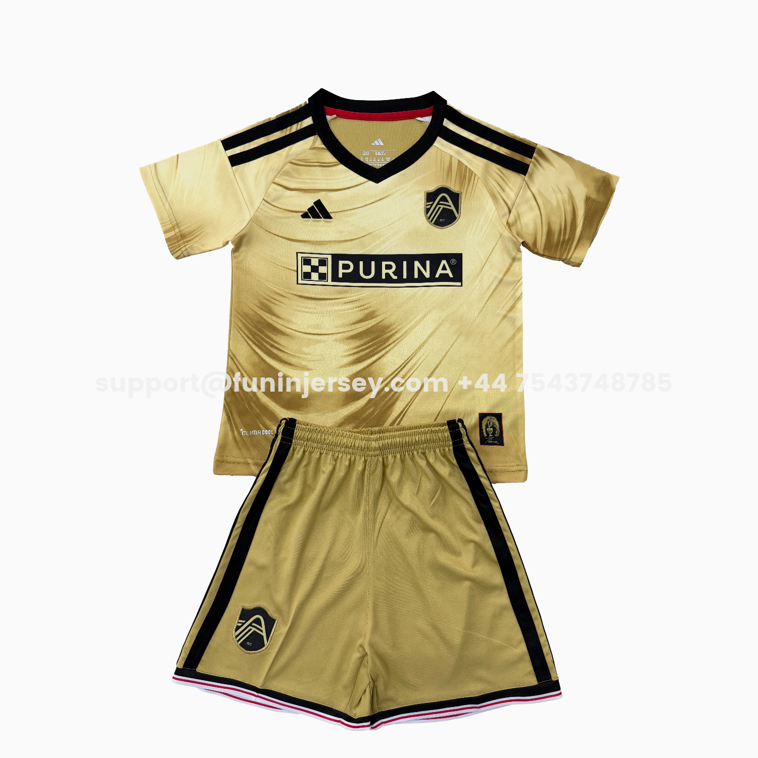 Funinjersey-St. Louis City SC 26-27 Away Men's Adult Jersey Set - Fans Version