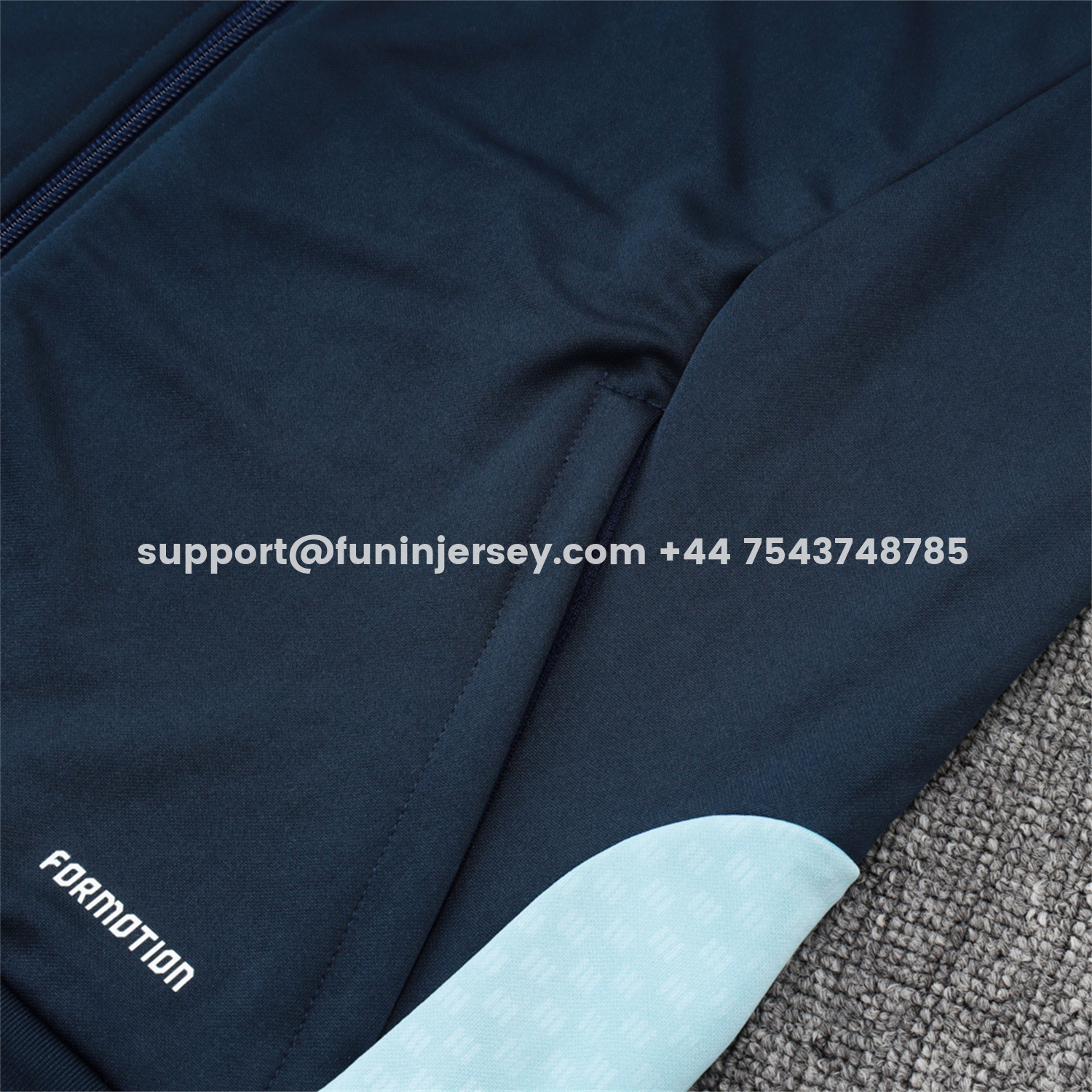 Funinjersey-Argentina 25-26 Windbreaker Training Set - Dark Blue Top and Pants