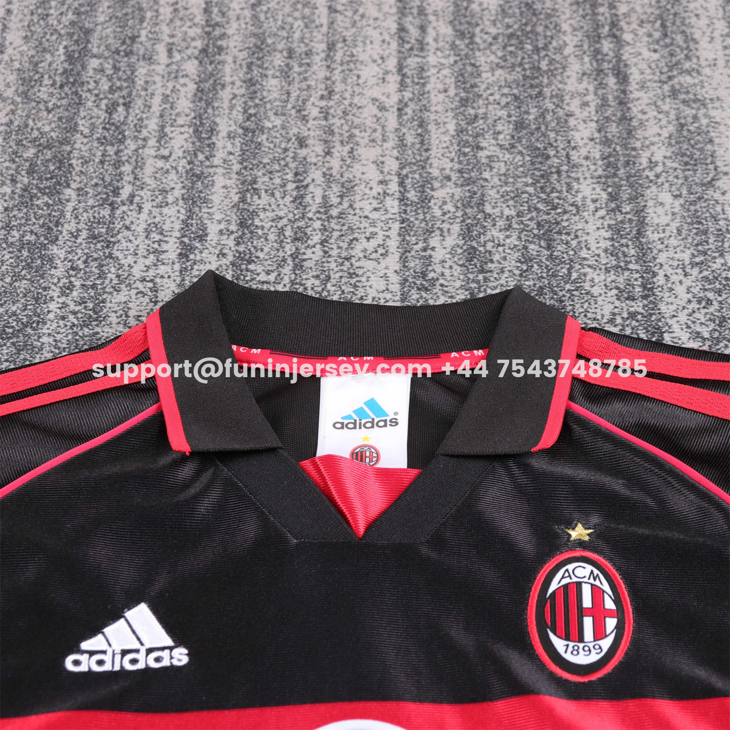 Funinjersey-Retro AC Milan 1998-99 Third Kids Kit