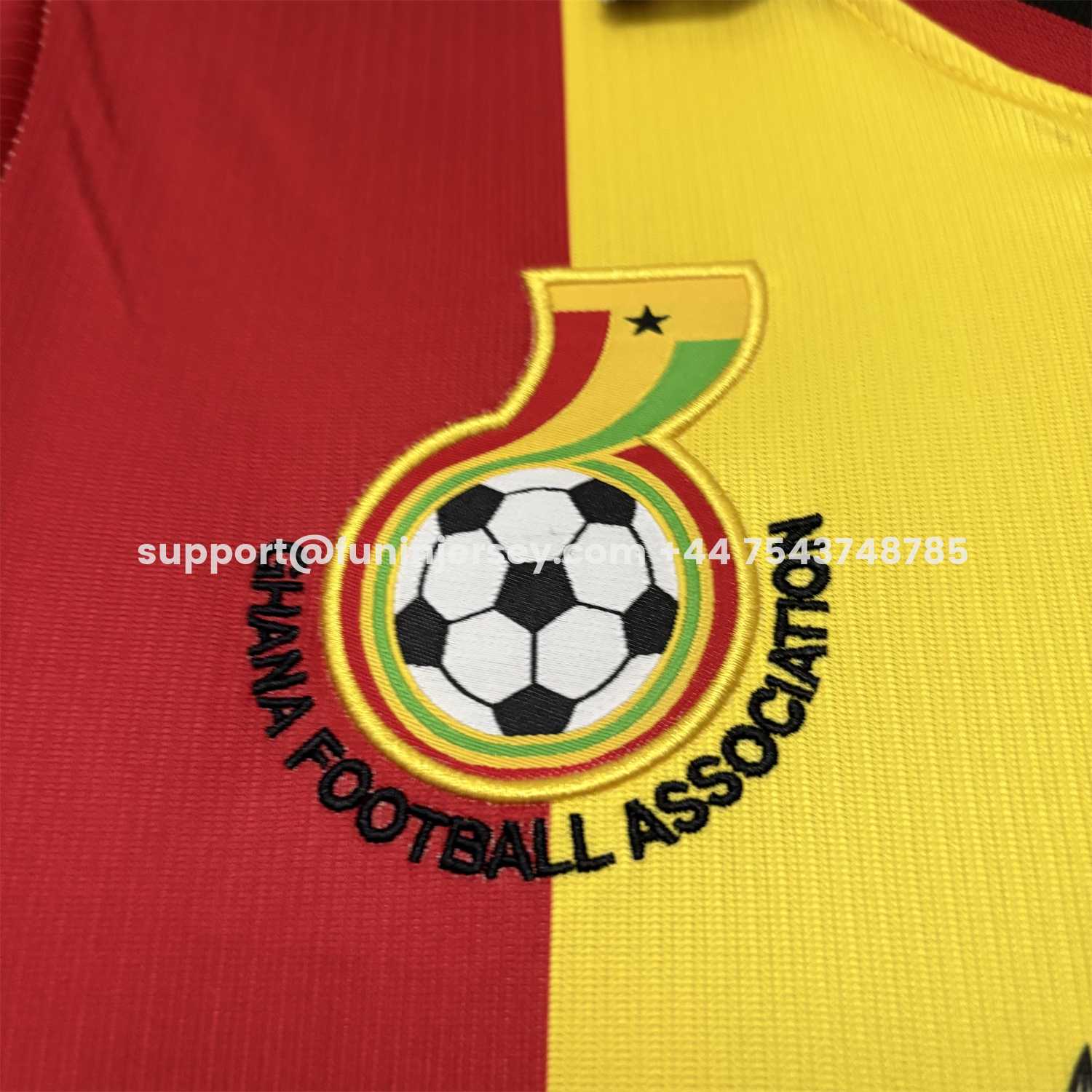 Funinjersey-Ghana 2026 Red Yellow Green Jersey - Fans Version