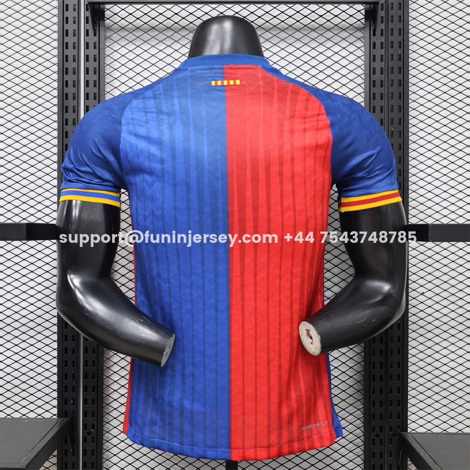 Funinjersey-Barcelona 26-27 Red Blue Retro Style Casual Jersey - Player Version