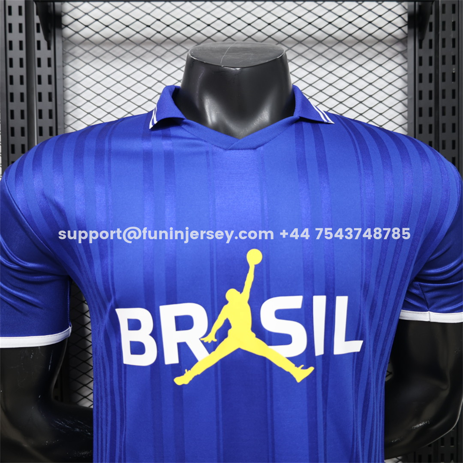 Funinjersey-Brazil 2026 Jordan Royal Blue Special Jersey - Fans Version
