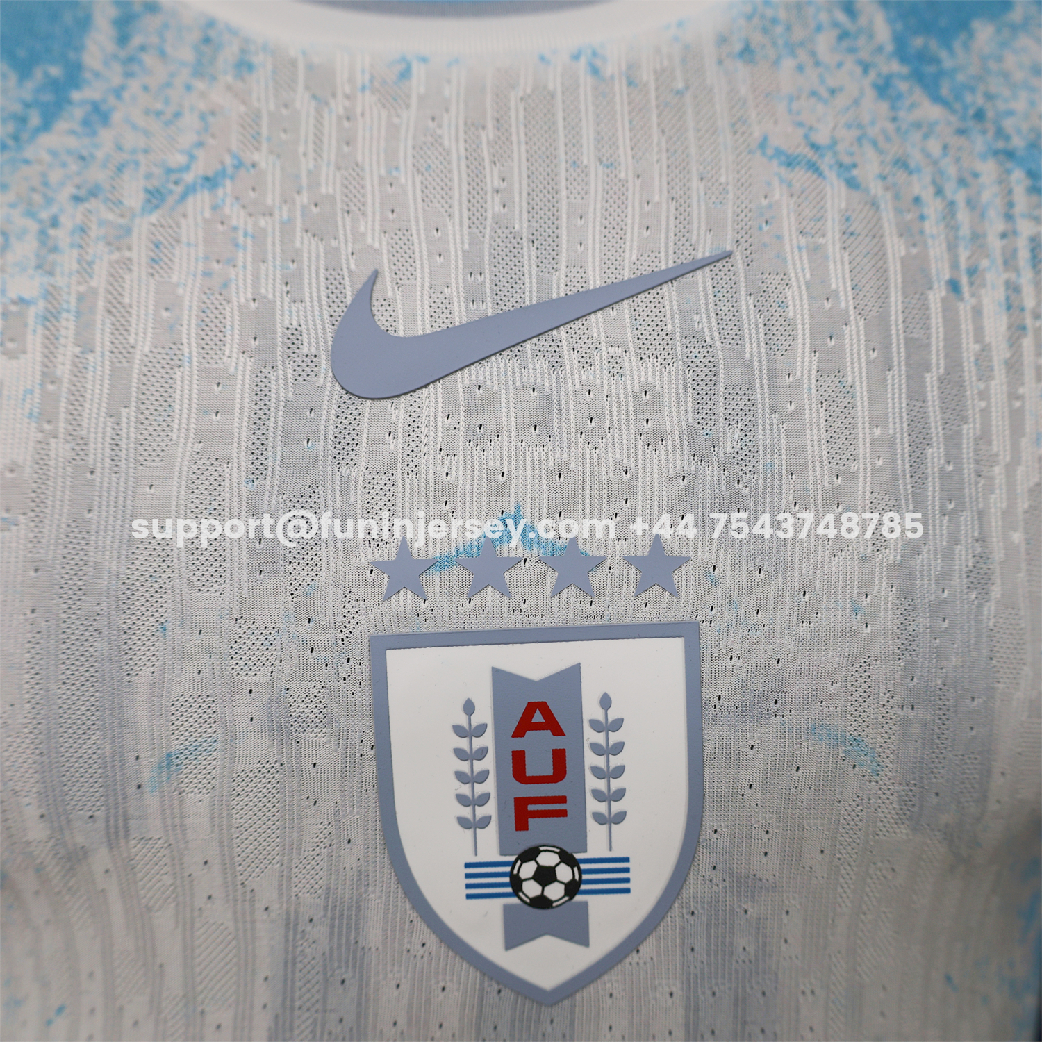 Funinjersey-Uruguay 2026 White With Blue Special Jersey - Player Version
