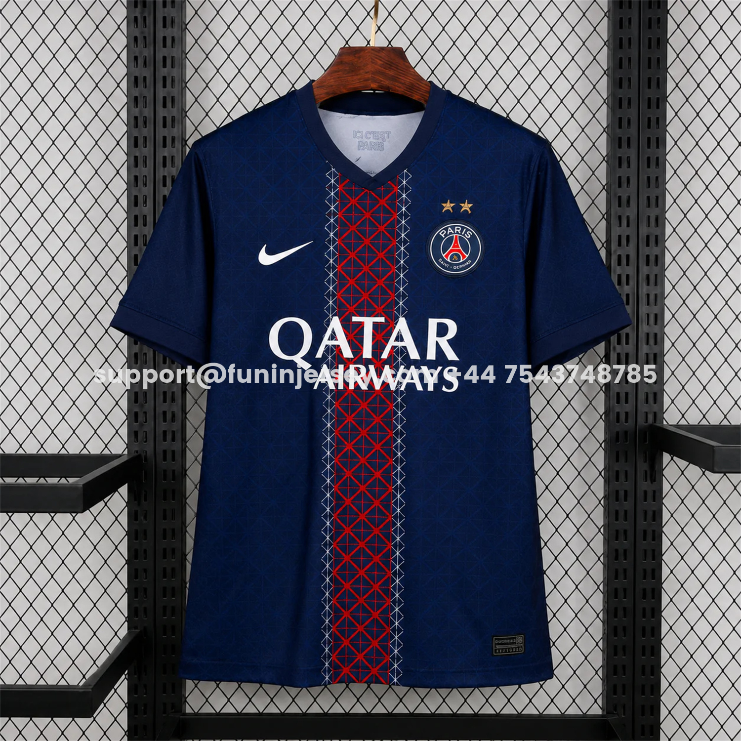 FUN-Funinjersey-【Champion 26 Font】Paris Saint-Germain PSG 25-26 Home Jersey - Fans Version