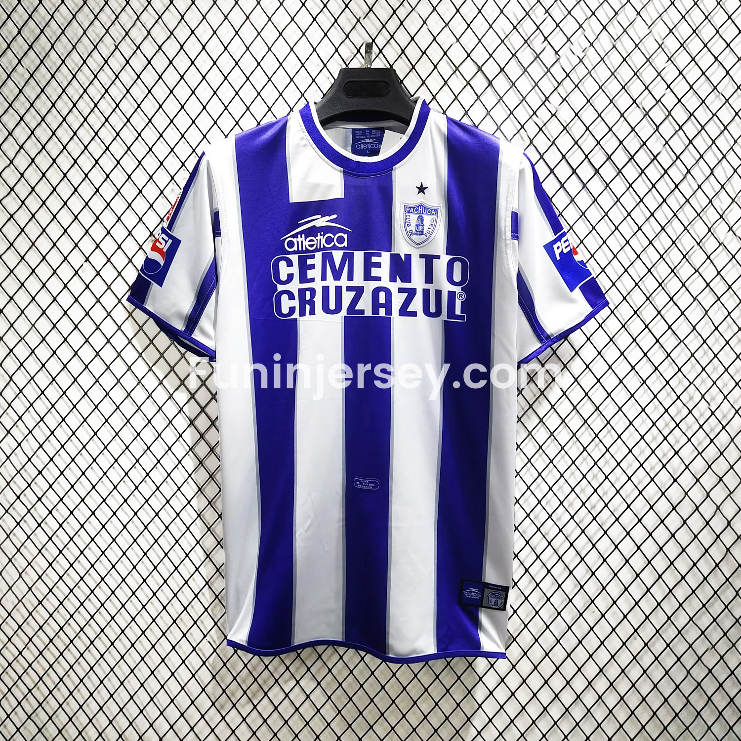 Funinjersey-Retro Pachuca 2001-02 Home Jersey
