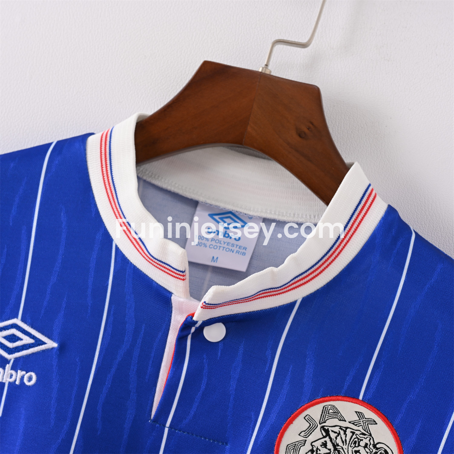 Funinjersey-Retro Ajax 1990 Away Long Sleeve Jersey