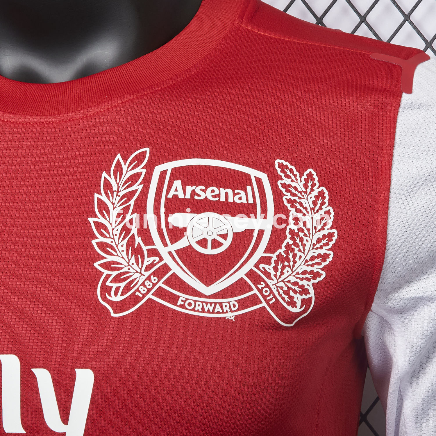 Funinjersey-Retro Arsenal 2011-12 Home Long Sleeve Jersey - Player Version
