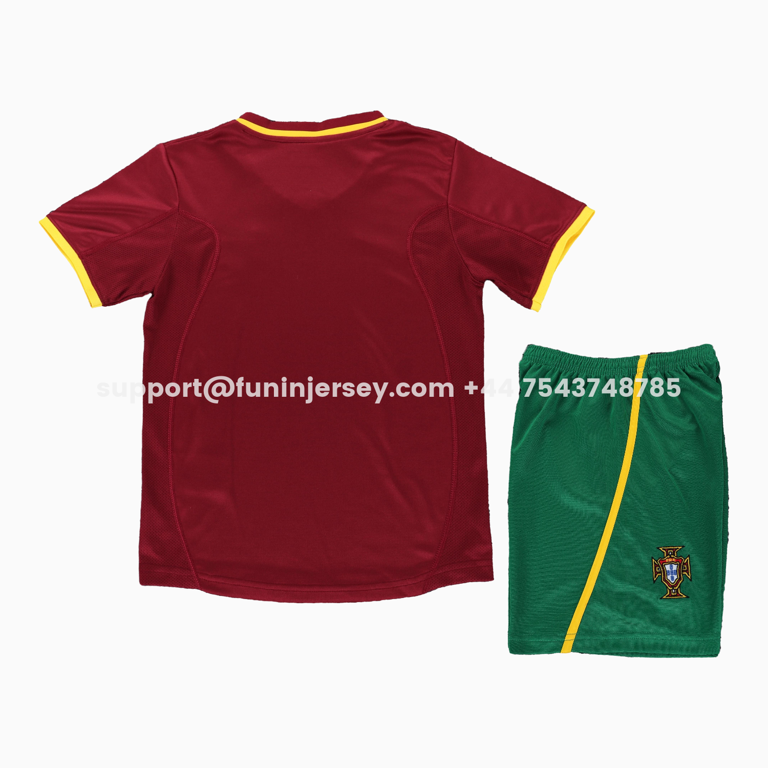 Funinjersey-Retro Portugal 2000 Home Kids Kit