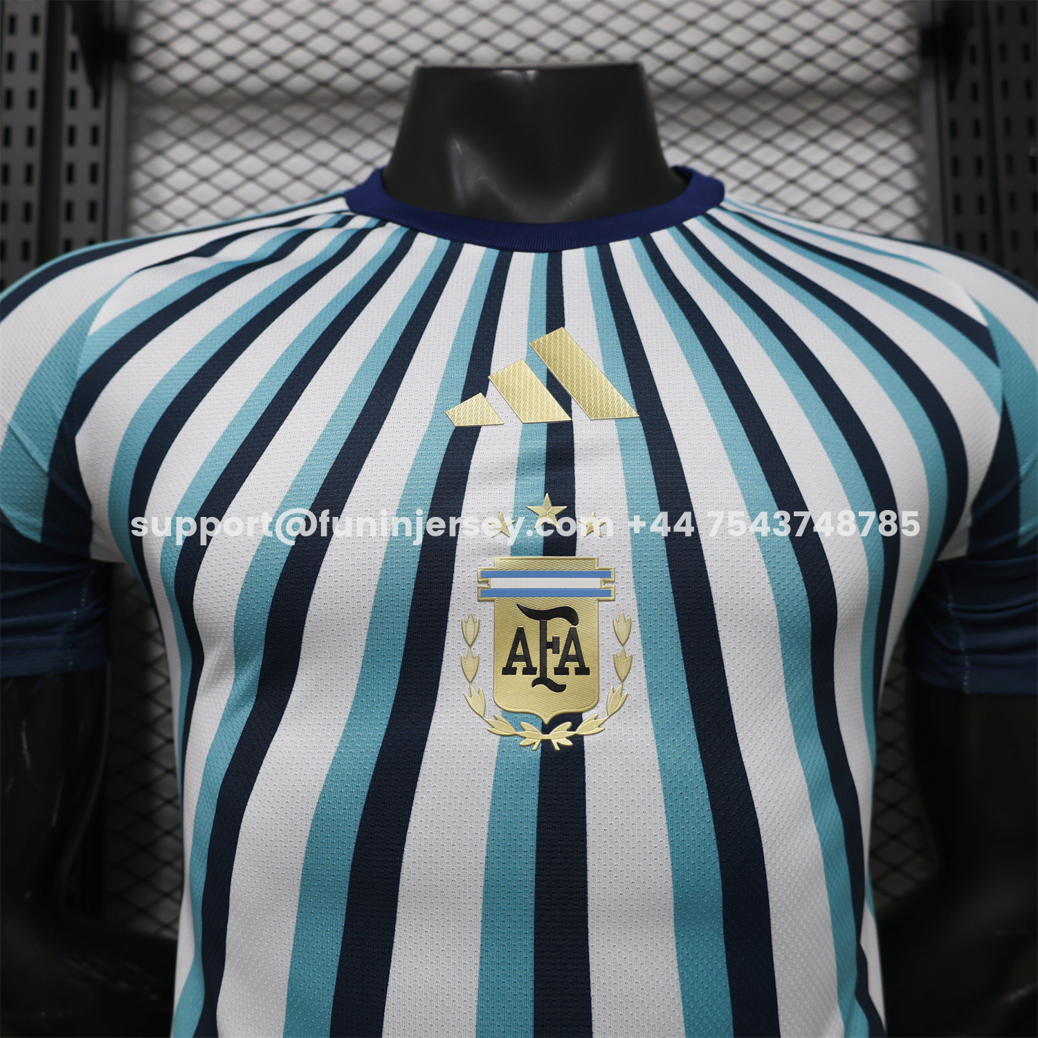 Funinjersey-Argentina 2026 Blue Rays Pre-Match Training Kit - Player Version