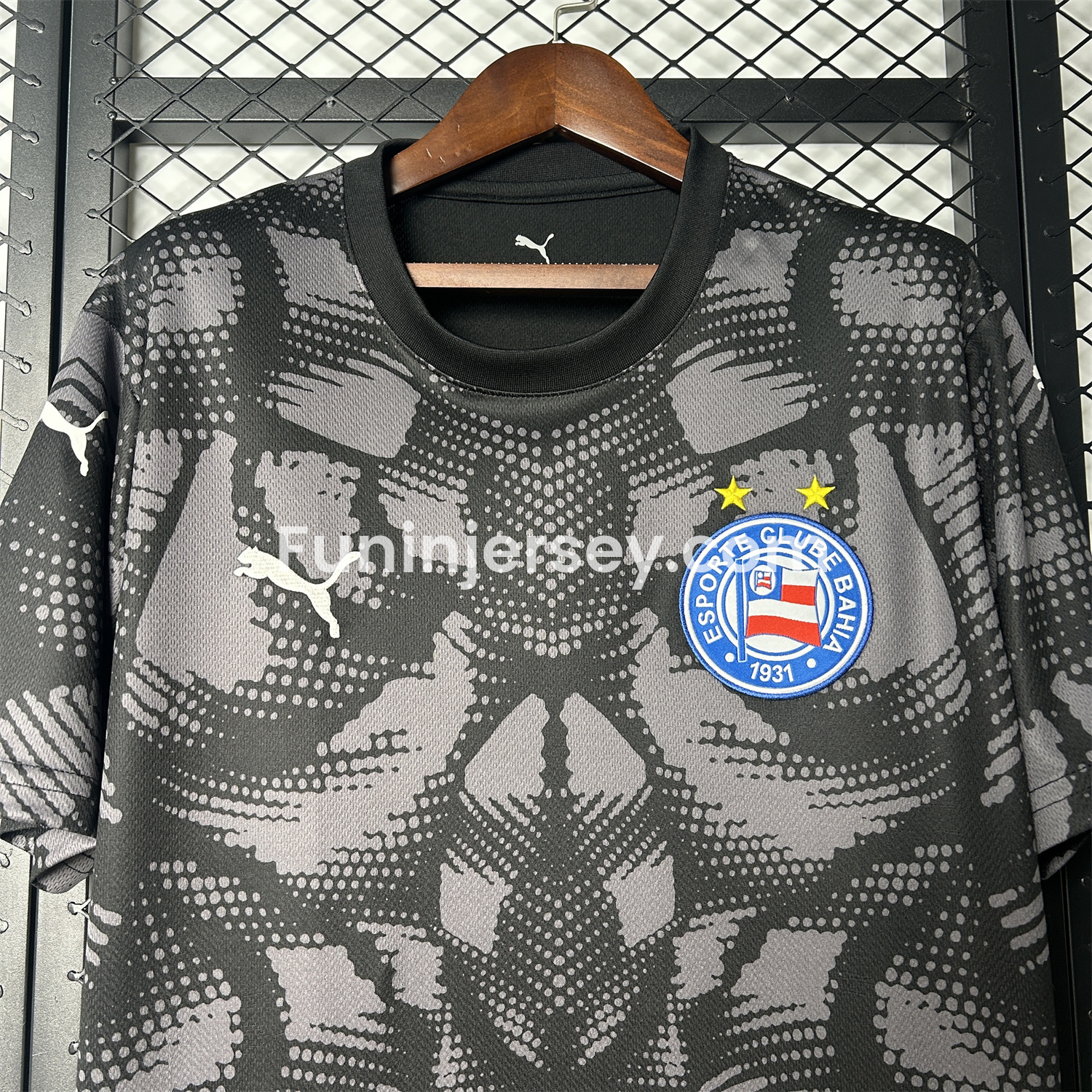 Funinjersey-Bahia 25-26 Black Goalkeeper Jersey - Fans Version