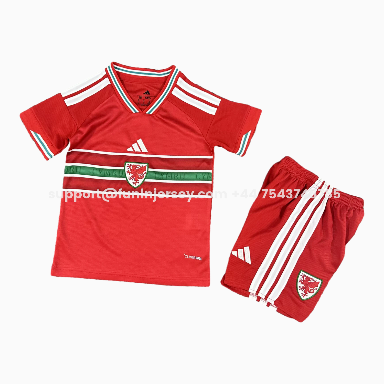 Funinjersey-Wales 2026 Home Kids Kit