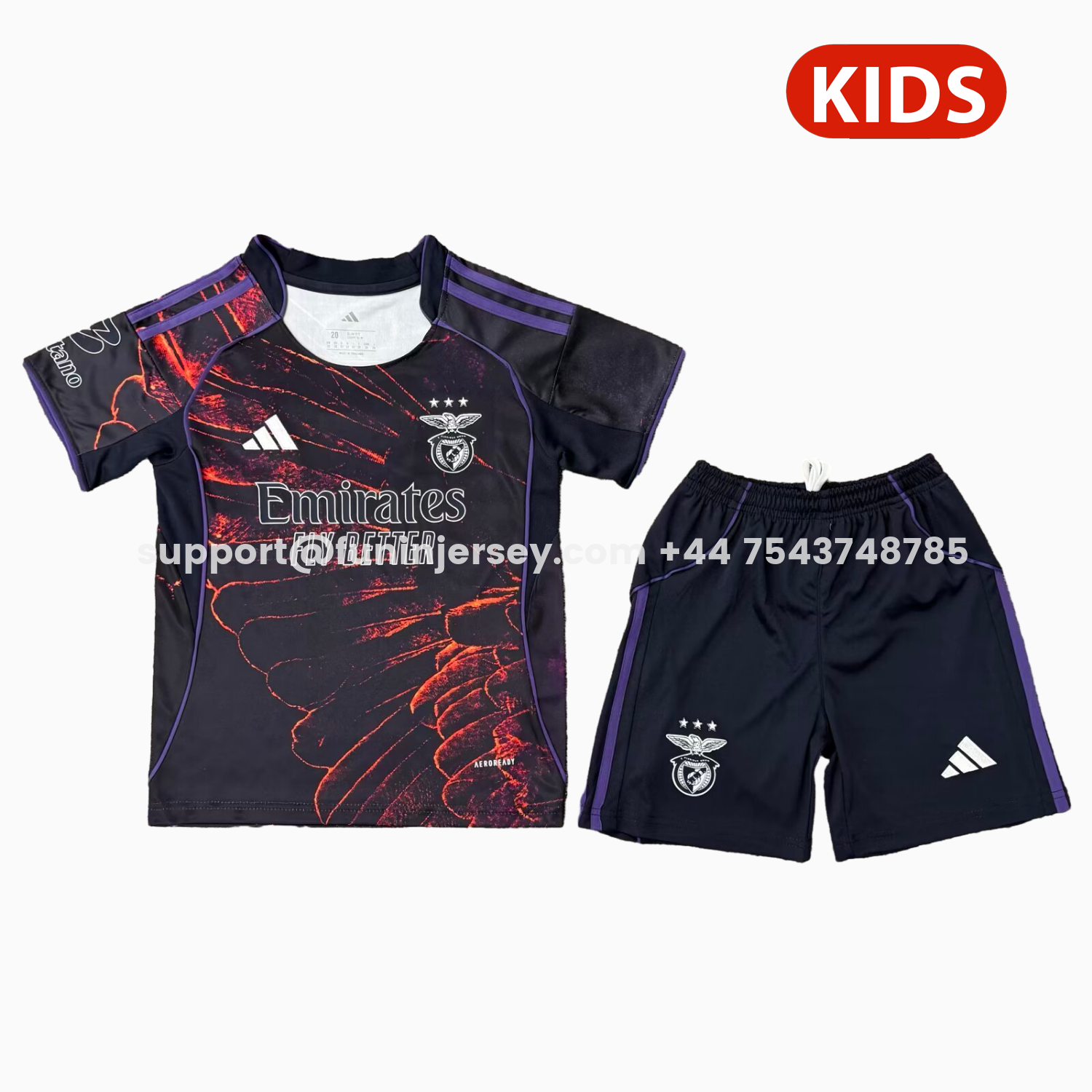 Funinjersey-Benfica 25-26 Fourth Kids Kit