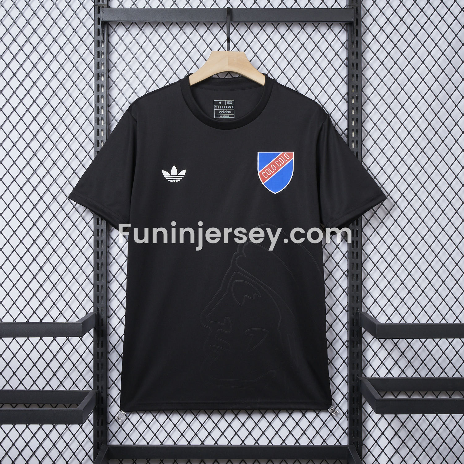 Funinjersey-Colo Colo 25-26 100th Anniversary Pure Black Special Jersey - Fans Version
