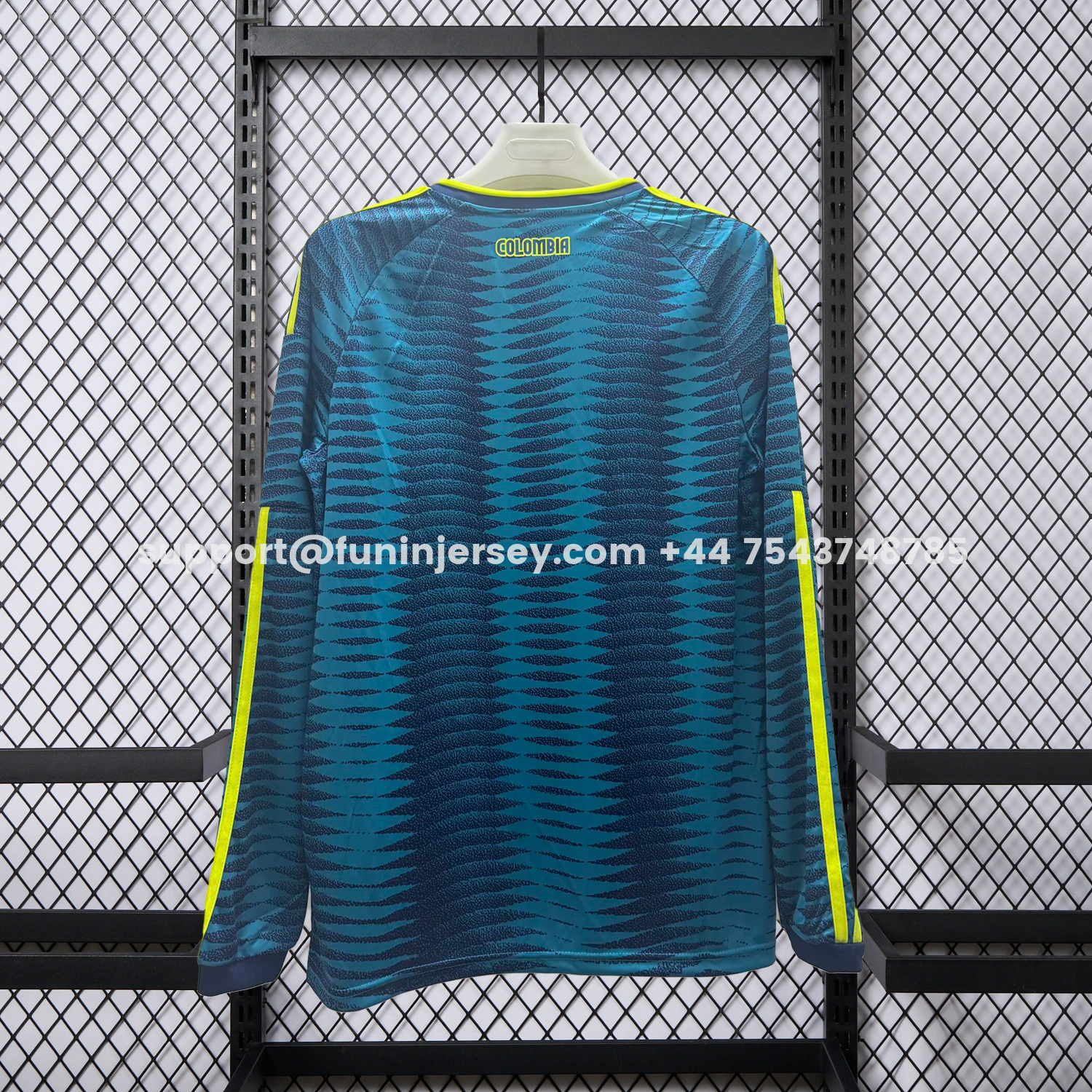 Funinjersey-Colombia 2026 Away Long Sleeves Jersey - Fans Version
