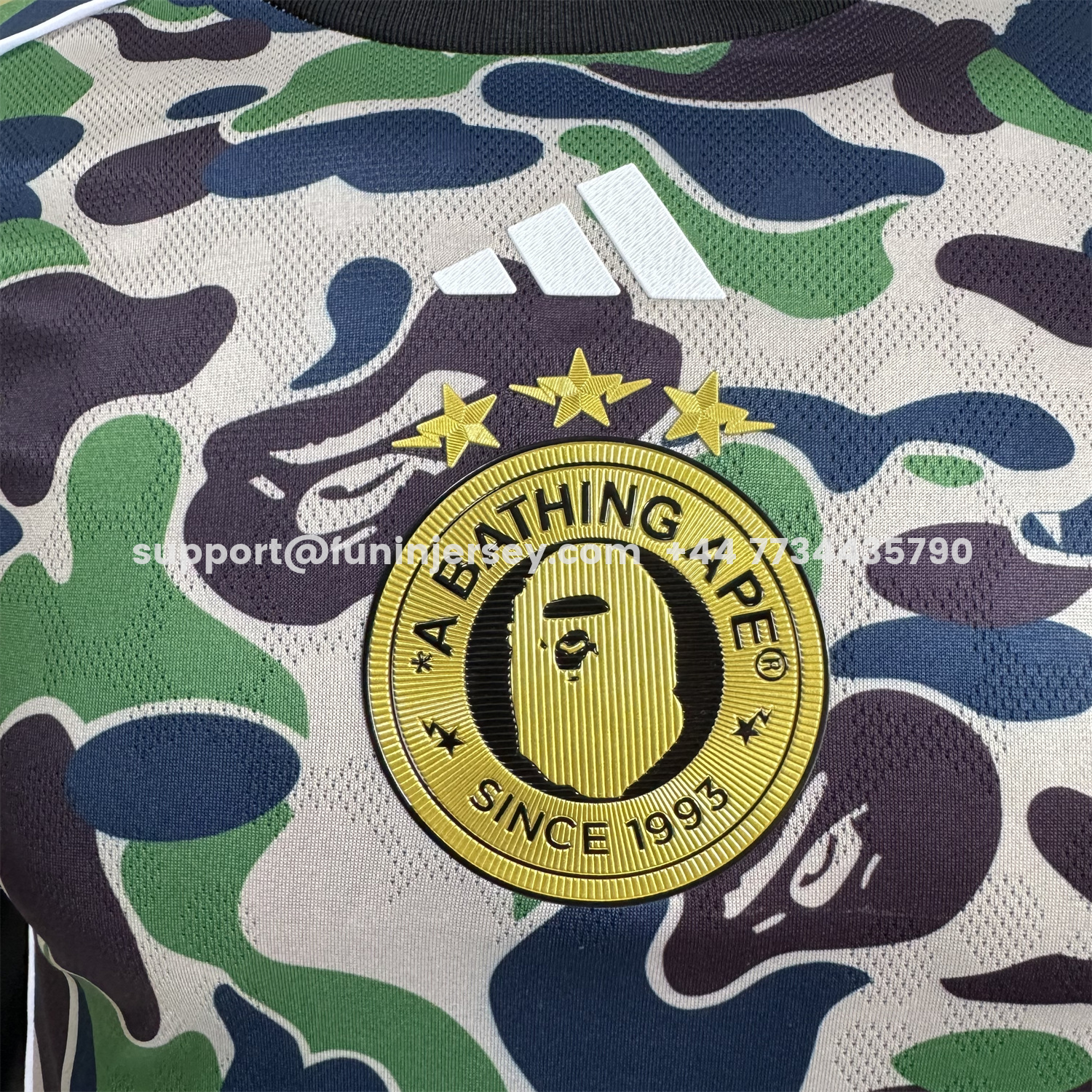 Funinjersey-Adidas x A Bathing Ape Camouflage Special Jersey - Player Version