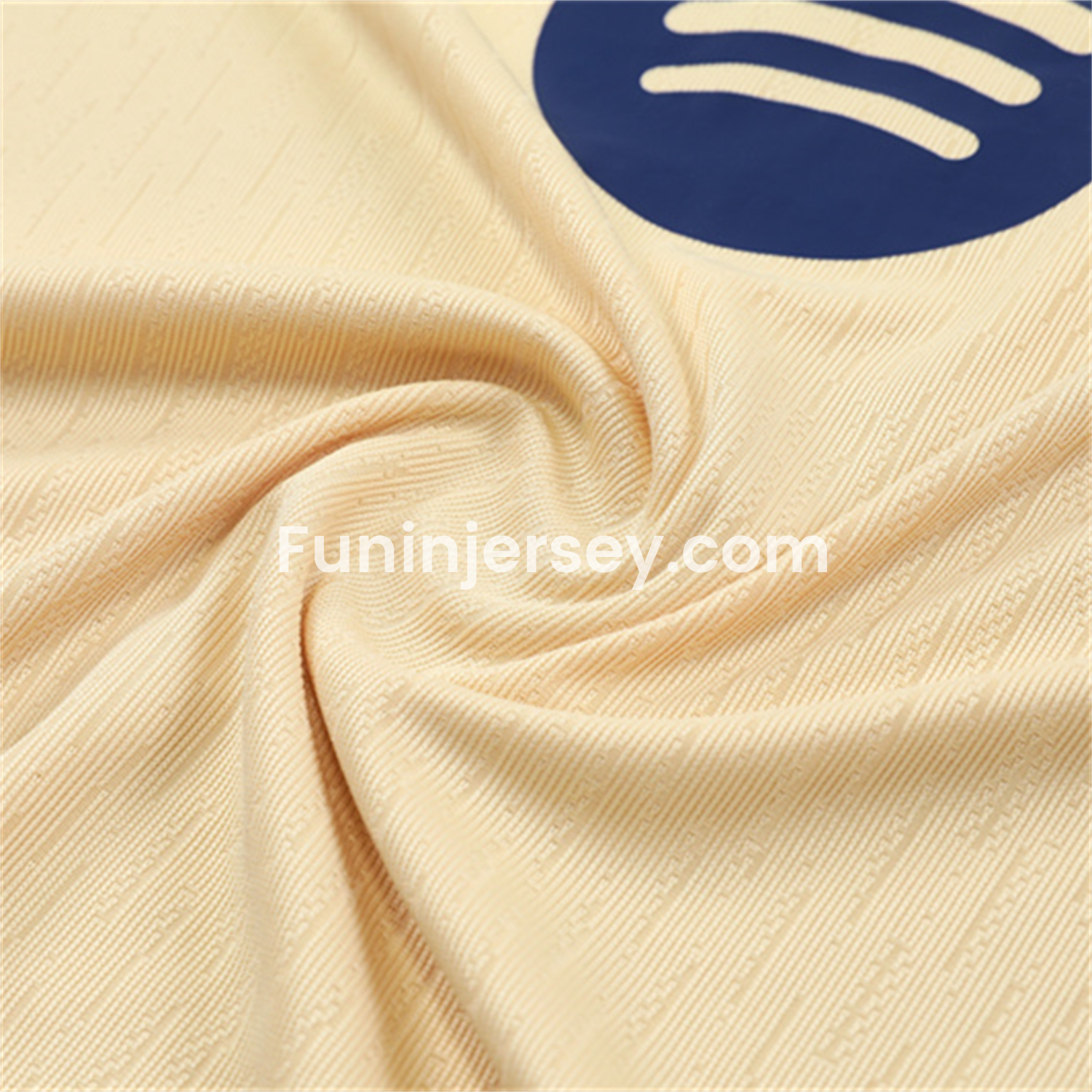 Funinjersey-Barcelona 25-26 Long Sleeve Training Set - Player Version - Light Yellow Top and Blue Pants