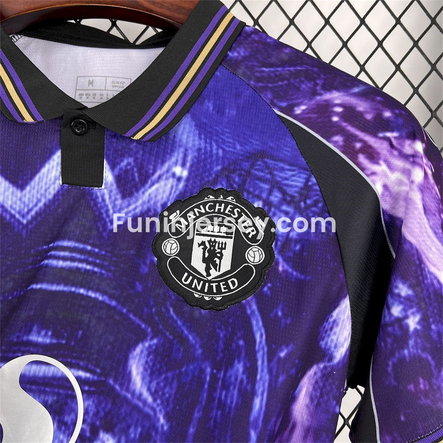 Funinjersey-Manchester United 25-26 Blue and Purple Premier League Championship Trophy Special Edition Jersey - Fans Version