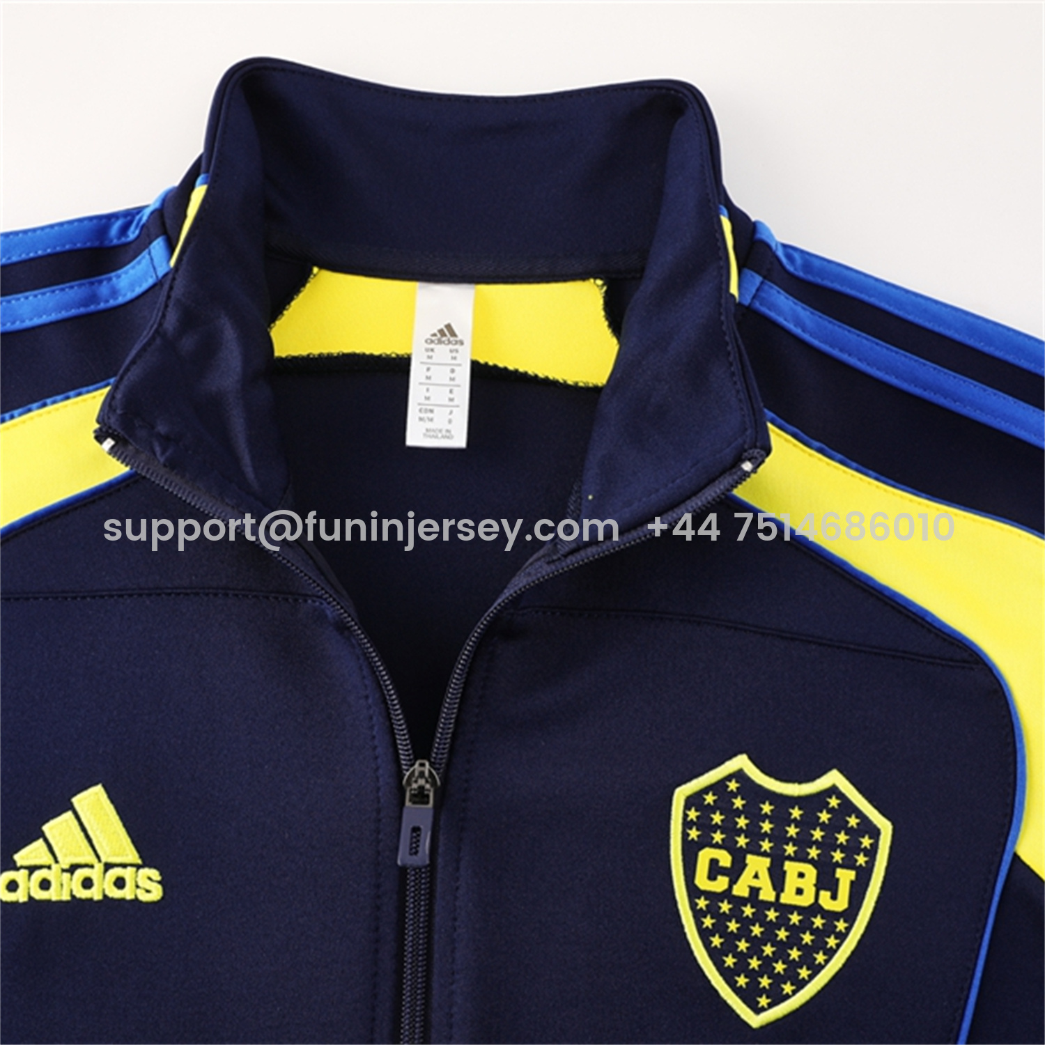 Funinjersey-Boca Juniors 25-26 Jacket Training Tracksuit - Royal Blue Jackets & Pants