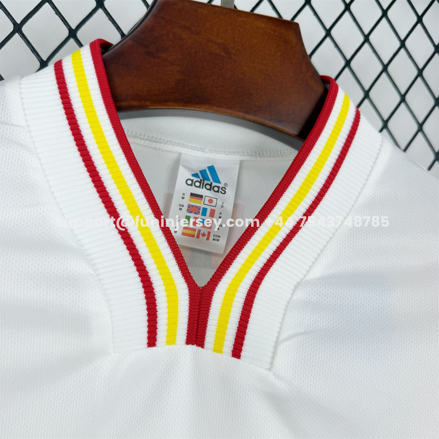 Funinjersey-Retro Spain 1996 Away Long Sleeves Jersey - Fans Version