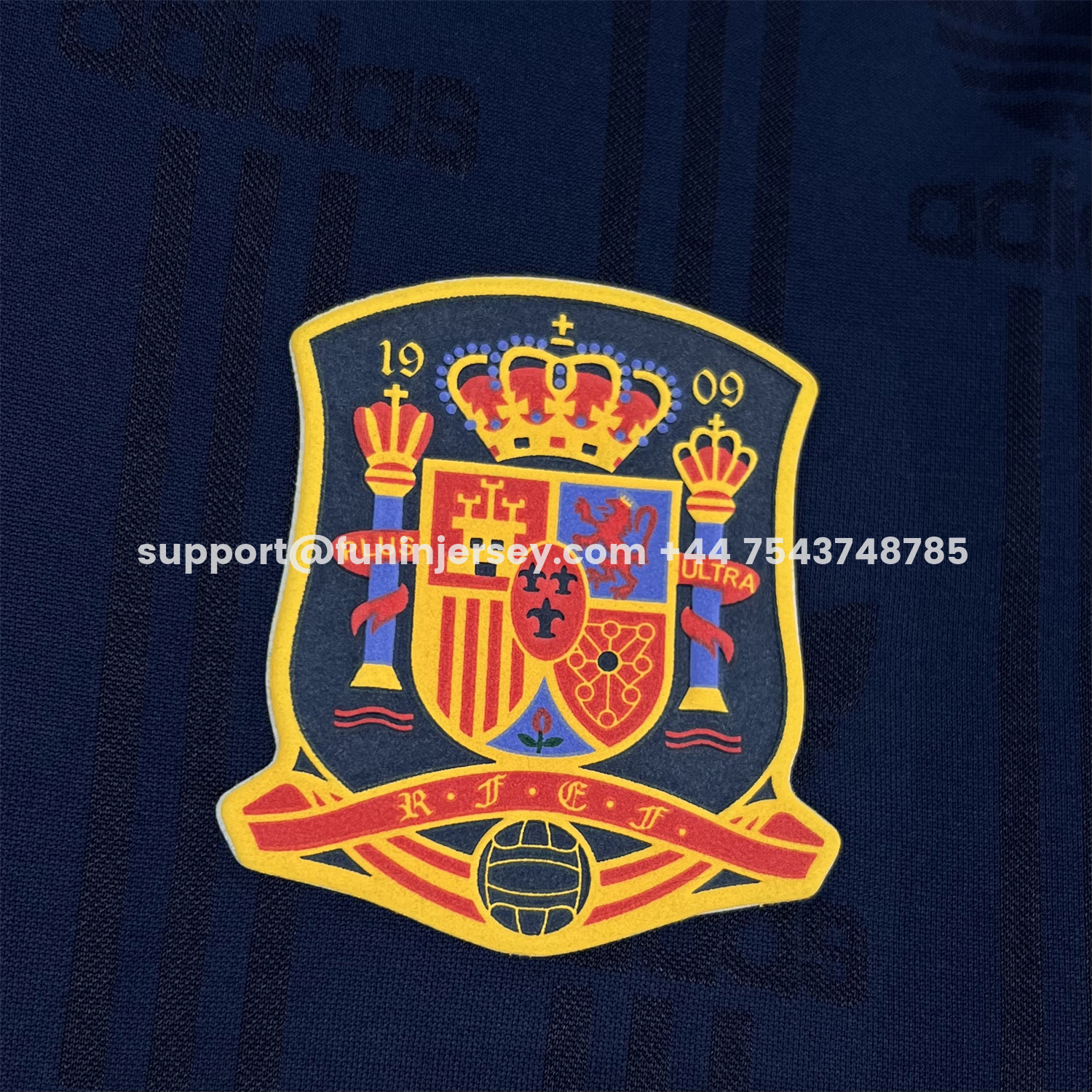 FUN-Funinjersey-Spain 2026 Dark Blue With Red Accents Special Jersey - Fans Version