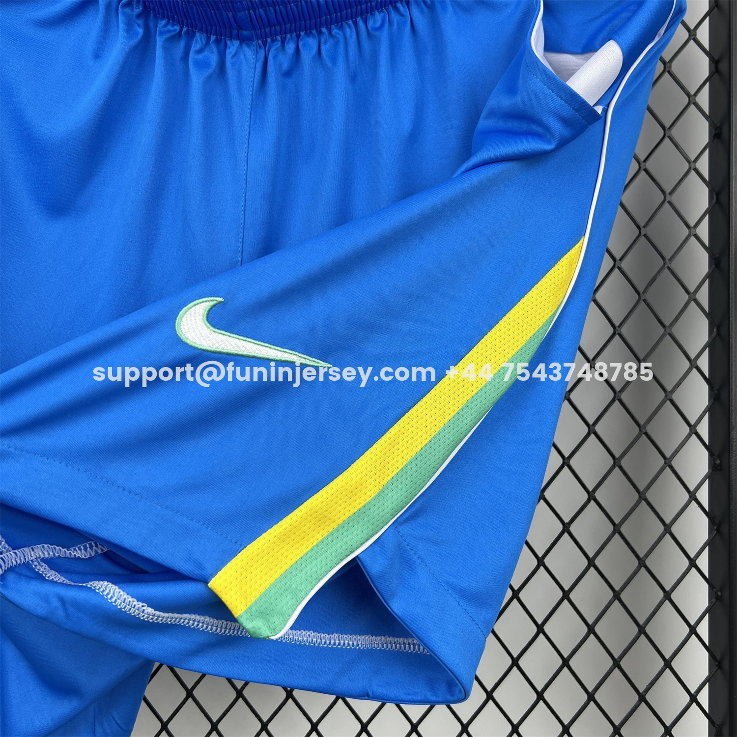 Funinjersey-Brazil 2026 Blue Casual Shorts - Fans Version