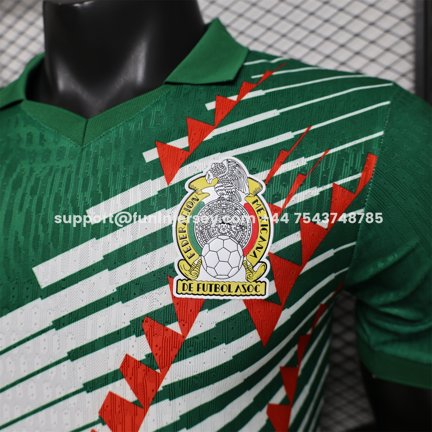 Funinjersey-Mexico 2026 Red-White Stripes Green Special Jersey - Player Version