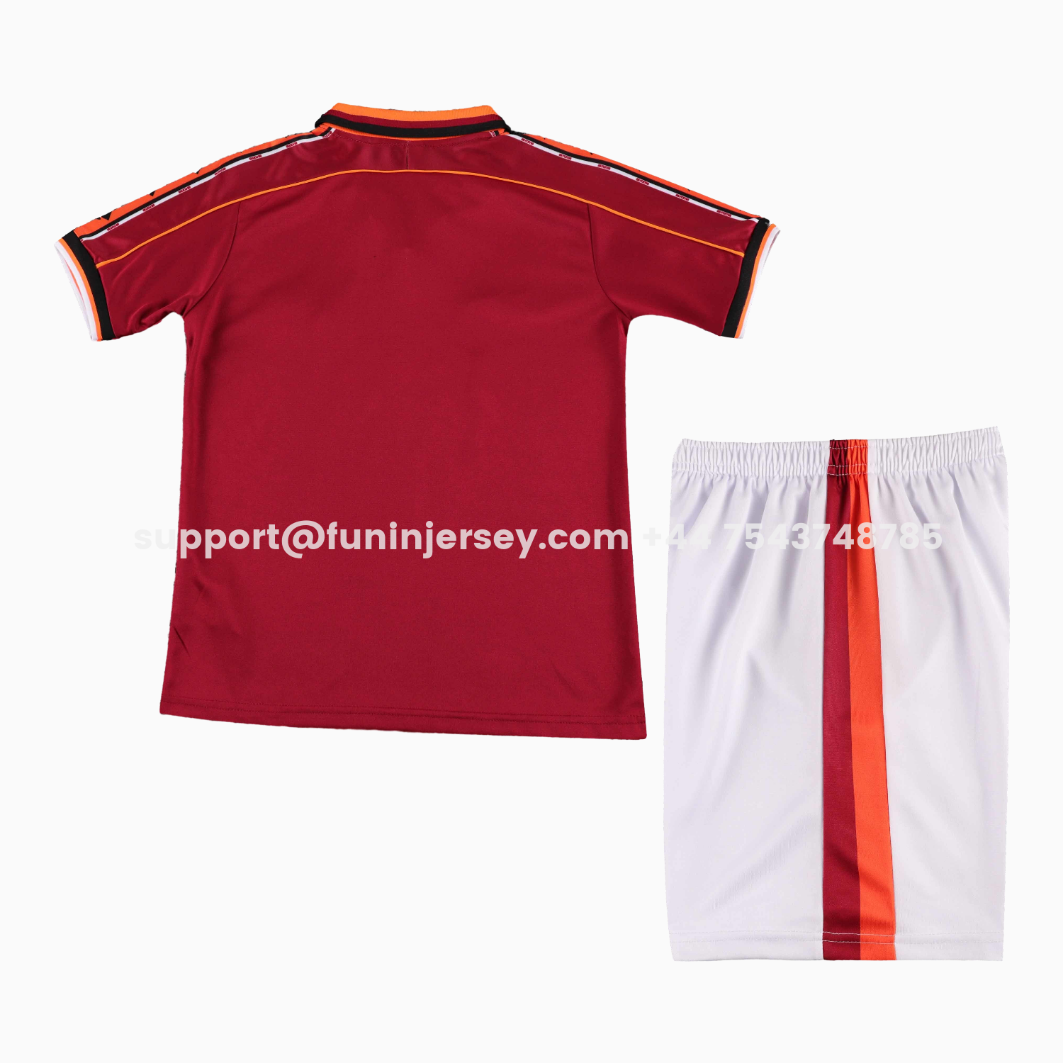 Funinjersey-Retro Roma 1998-99 Home Kids Kit