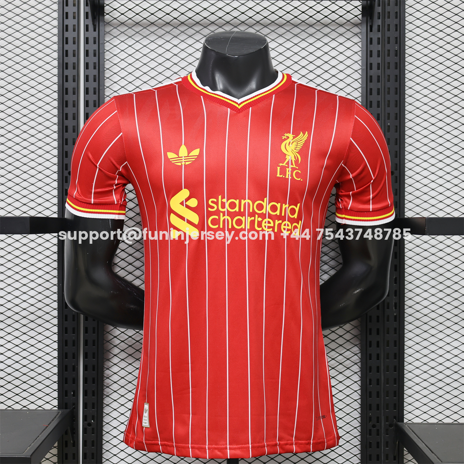 Funinjersey-Liver.pool 26-27 Terrace Icon Retro Casual Style Red Jersey - Player Version