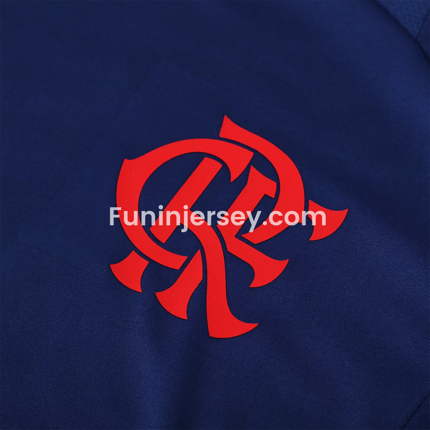 Funinjersey-Flamengo 25-26 Short-Sleeve Kids Training Set - Royal Blue With Royal Blue