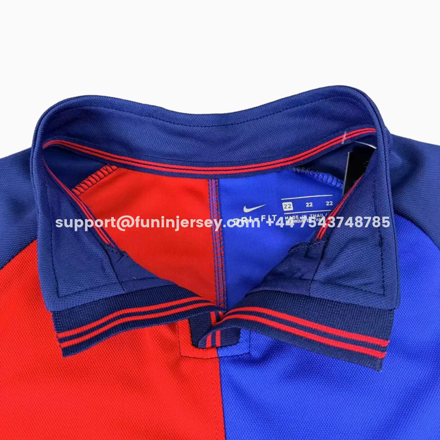 Funinjersey-Retro Barcelona 99-00 Home 100th anniversary Long Sleeves Kids Kit