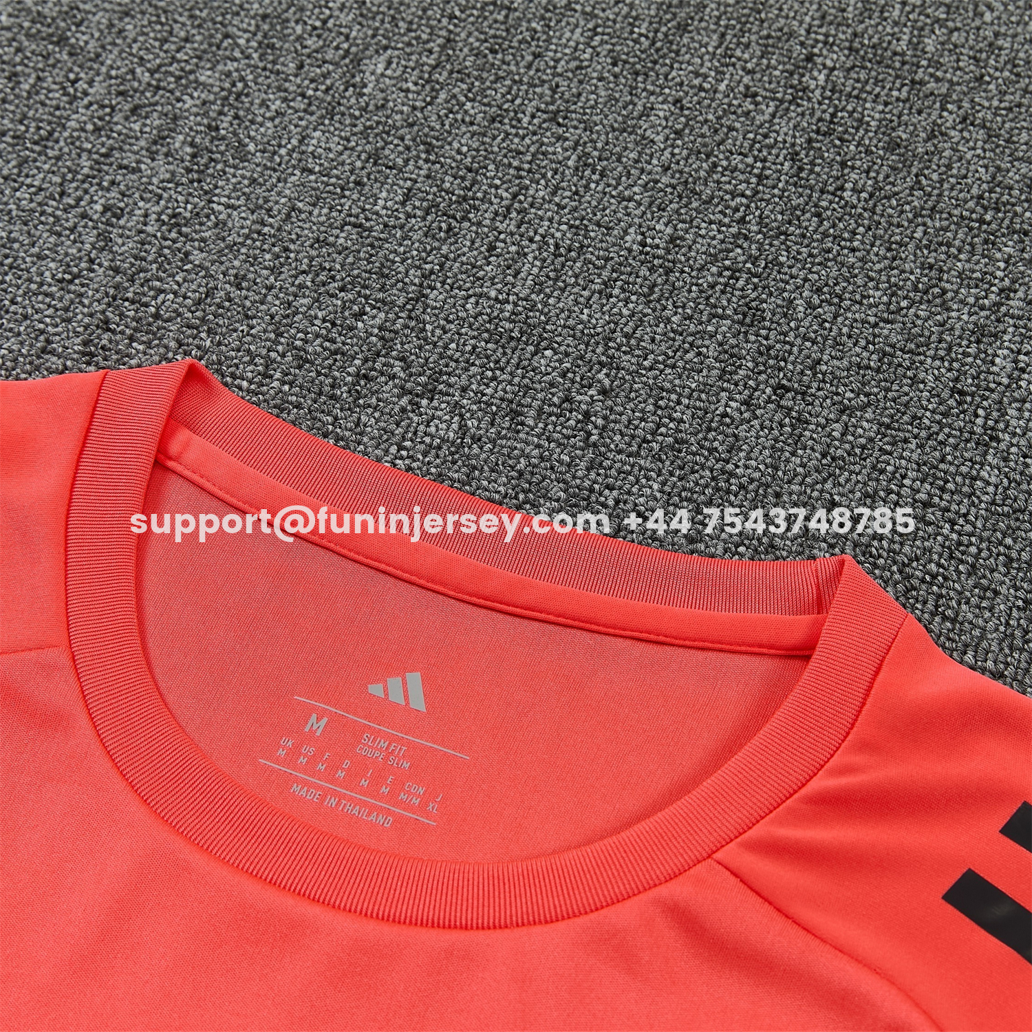 Funinjersey-Bayern Munich 25-26 Short-Sleeve Training Set - Coral With Black Accents Top & Black With Coral Accents Pants