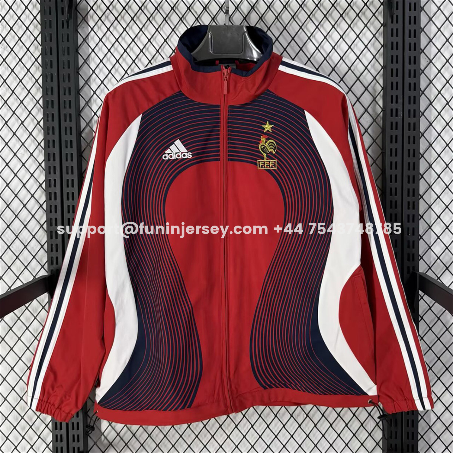 Funinjersey-France 2026 Windbreaker Jacket - Red