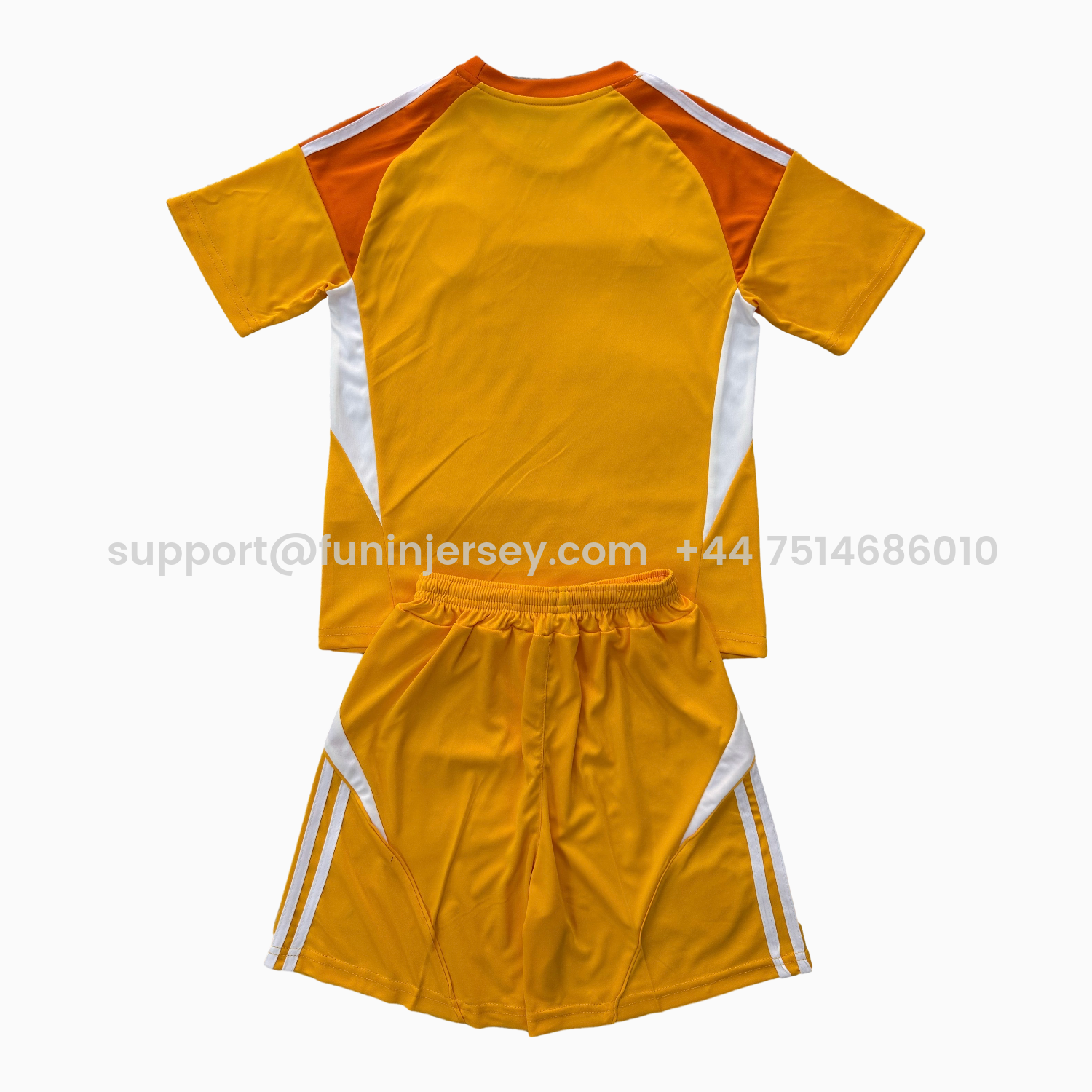 Funinjersey-Leeds United 25-26 Orange Goalkeeper Men's Adult Jersey Set - Fans Version