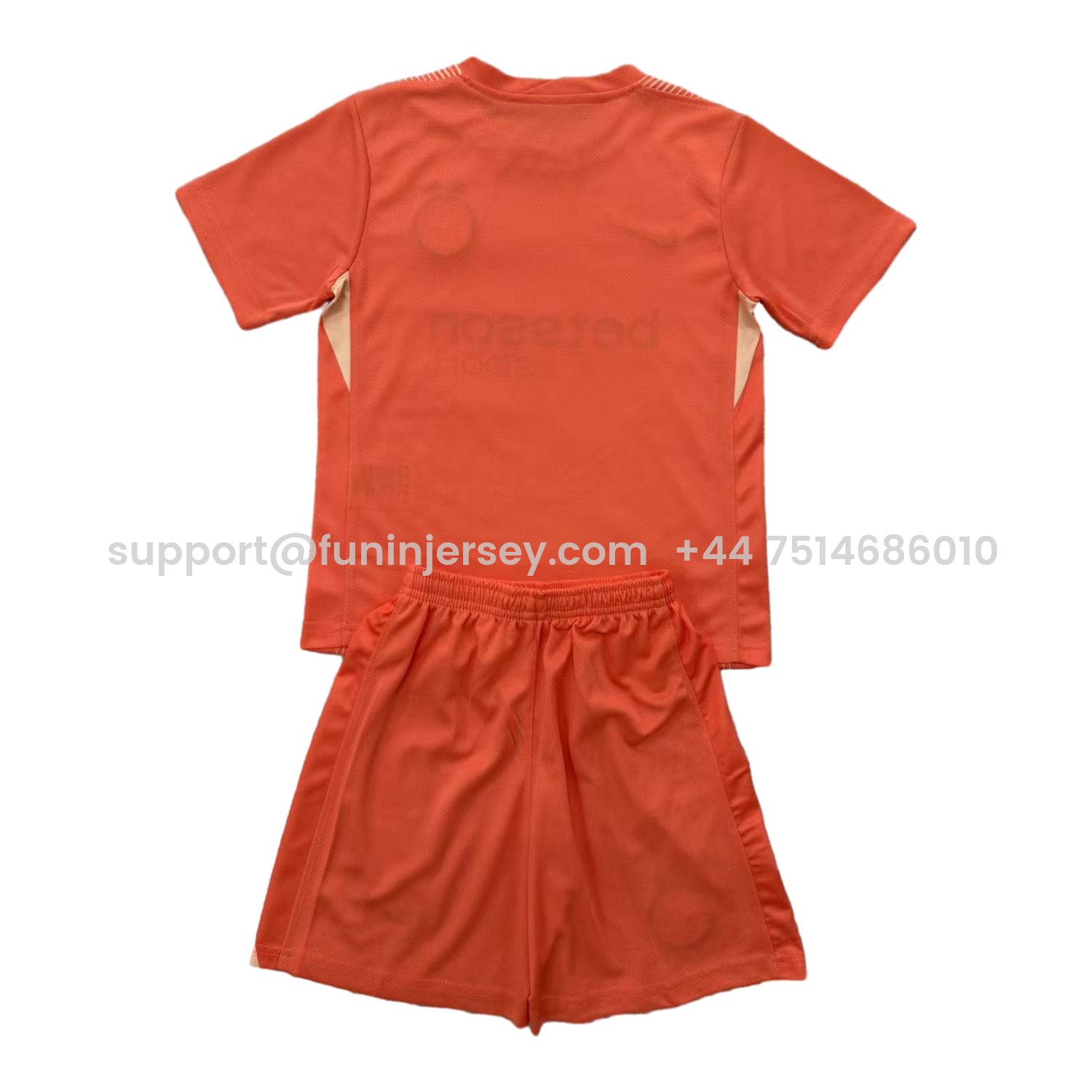 Funinjersey-Inter Milan 25-26 Orange Goalkeeper Kids Kit