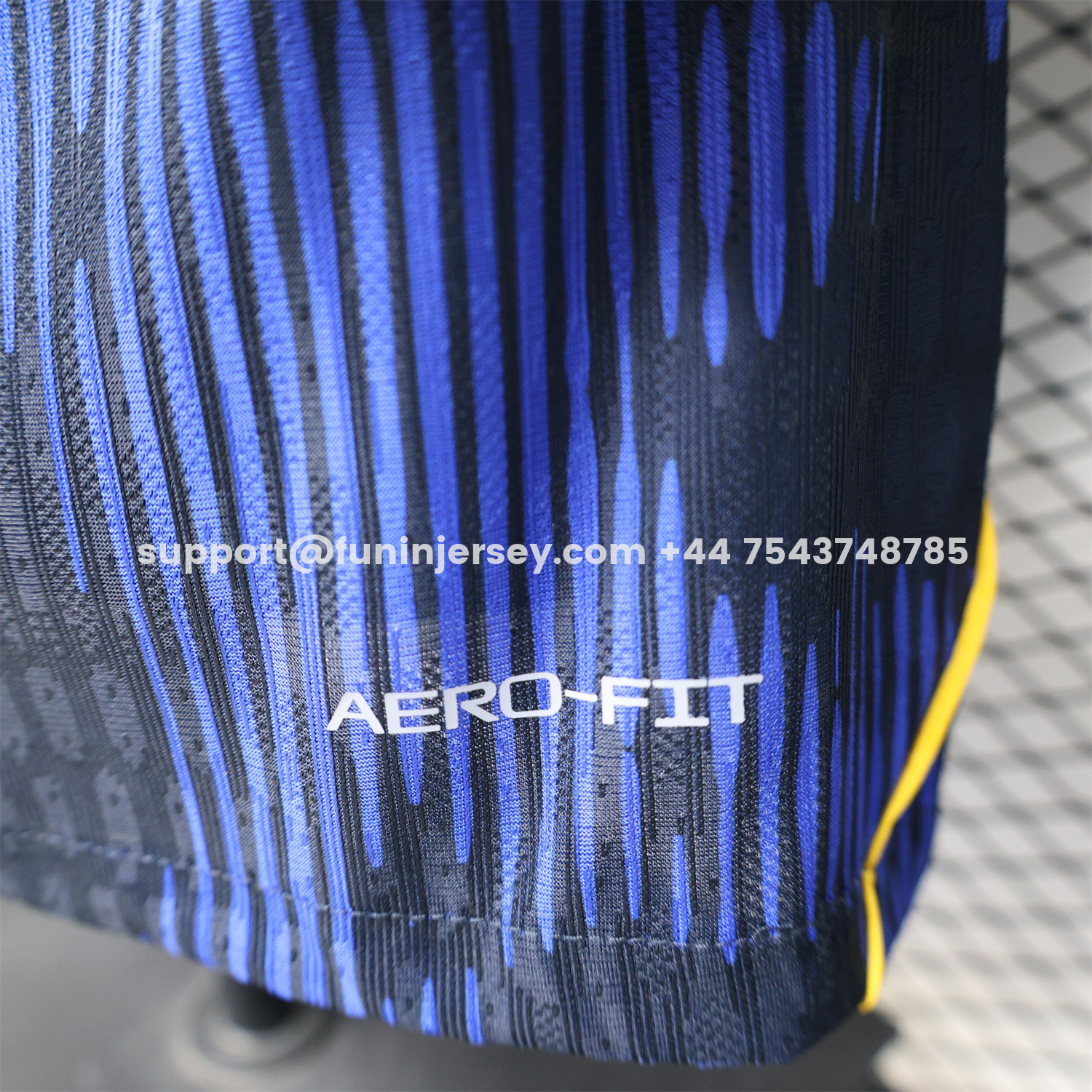 Funinjersey-Brazil 2026 Away Blue Long Sleeves Jersey - Player Version