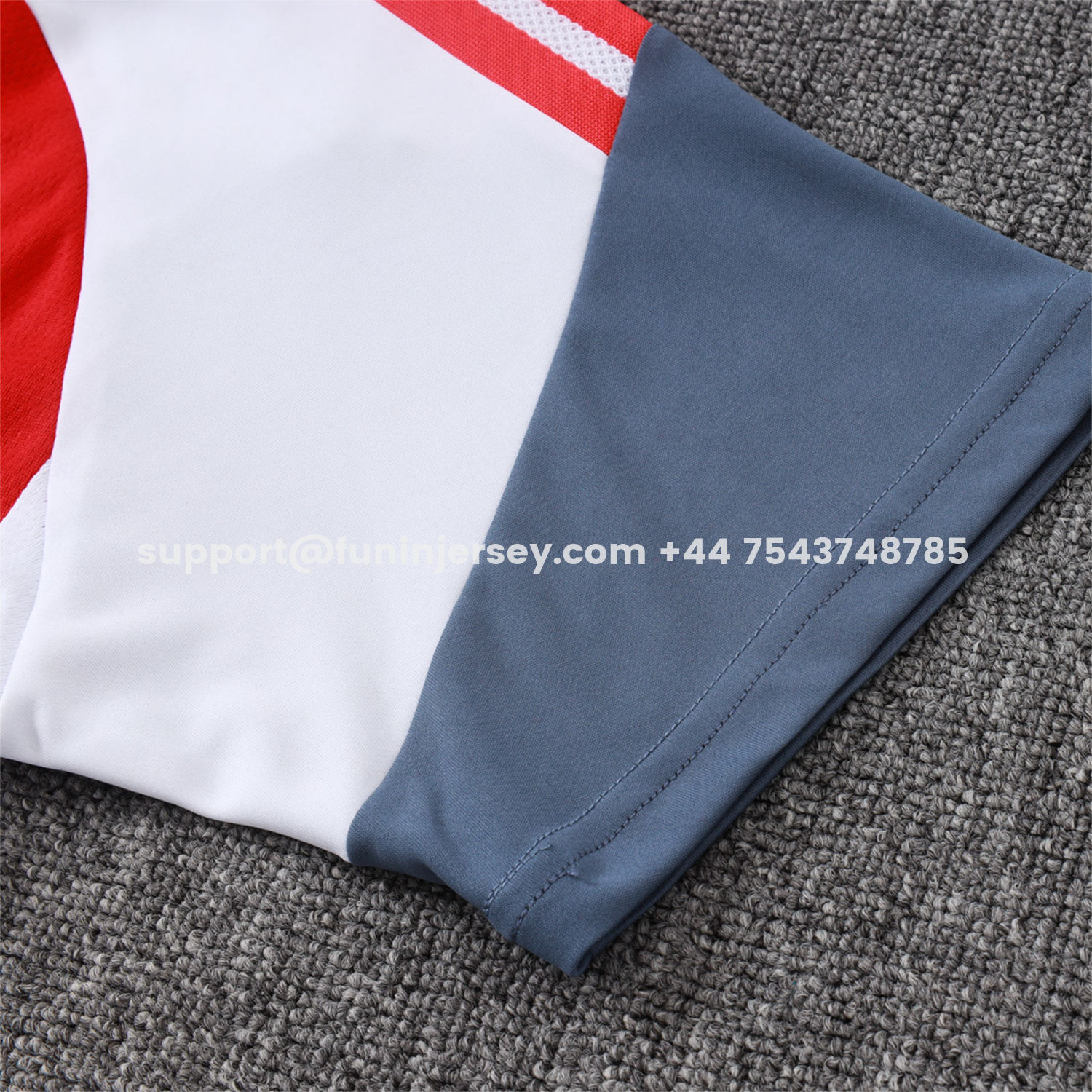 Funinjersey-SC Internacional 2026 Short-Sleeve Training Set - White Top and Red Shorts