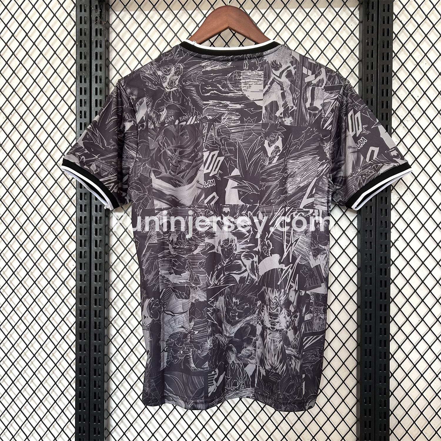 Funinjersey-Japan 25-26 White Stroke Wukong Black Jersey - Fans Version