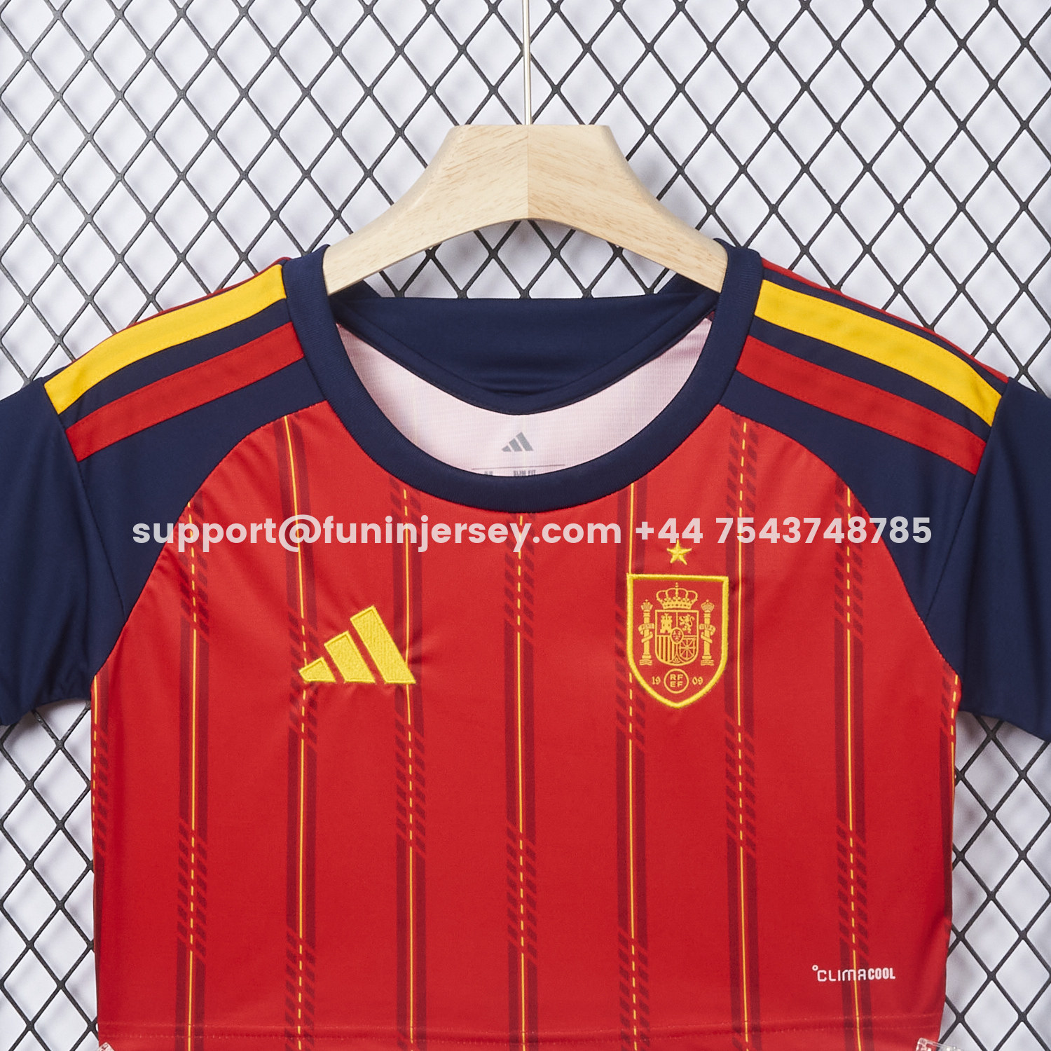 Funinjersey-Women's Spain 2026 Home Cropped Jersey