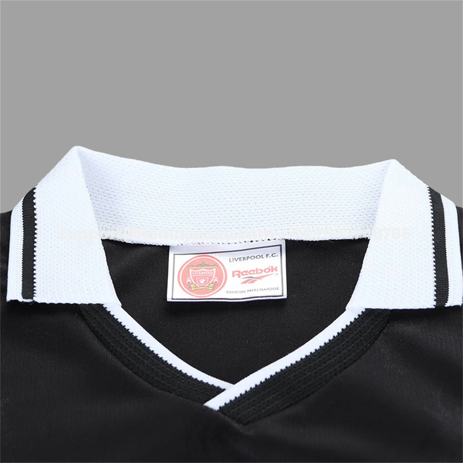 Funinjersey-Retro Liver.pool 1996-97 Black Special Kids Kit