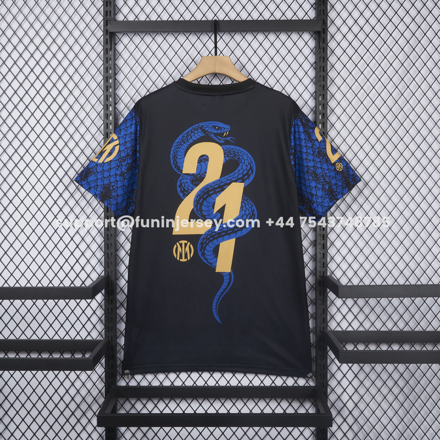 Funinjersey-Inter Milan 2026 Serie A Champions Commemorative Black T-Shirt
